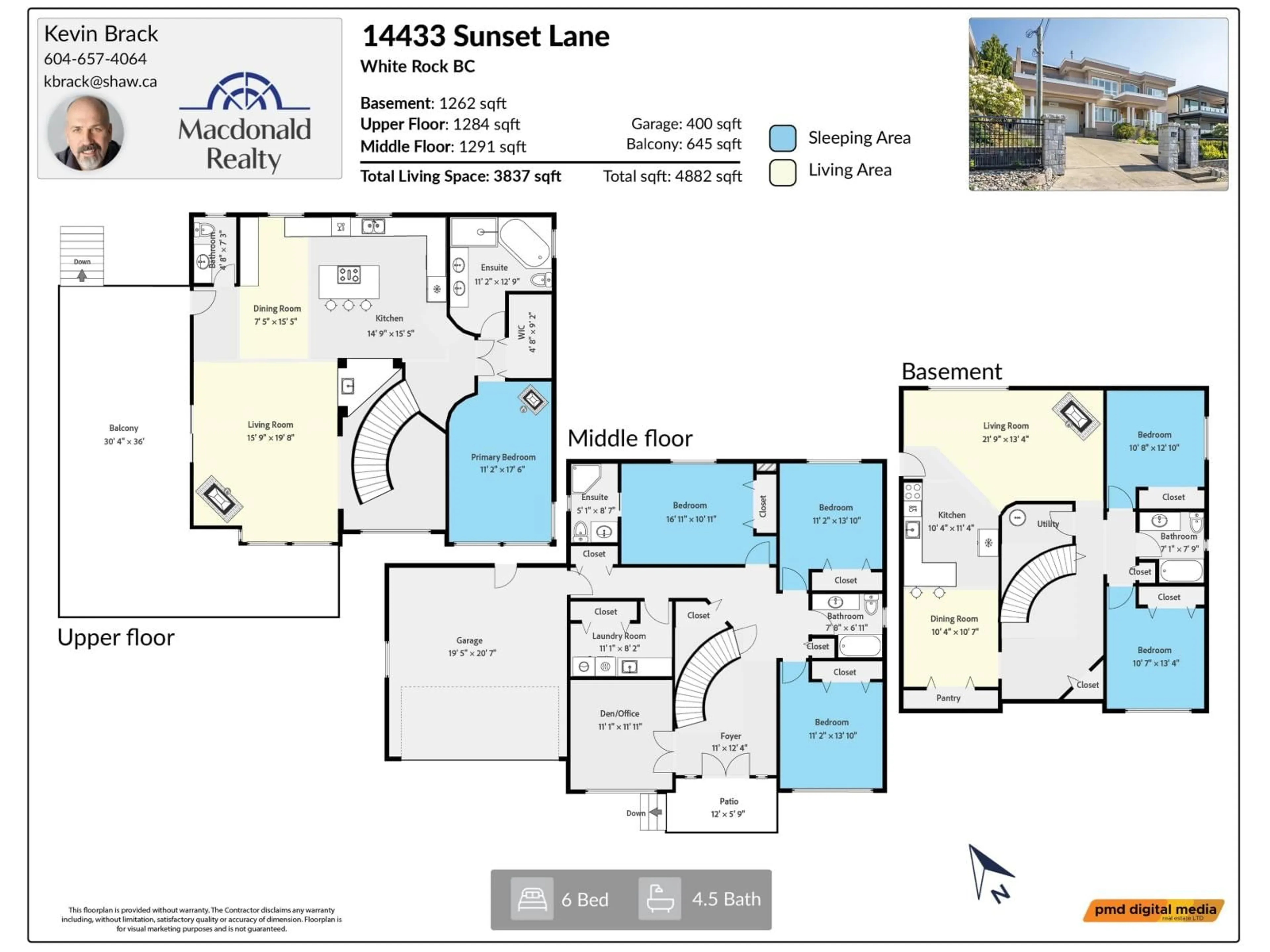 Floor plan for 14433 SUNSET, White Rock British Columbia V4B5J7