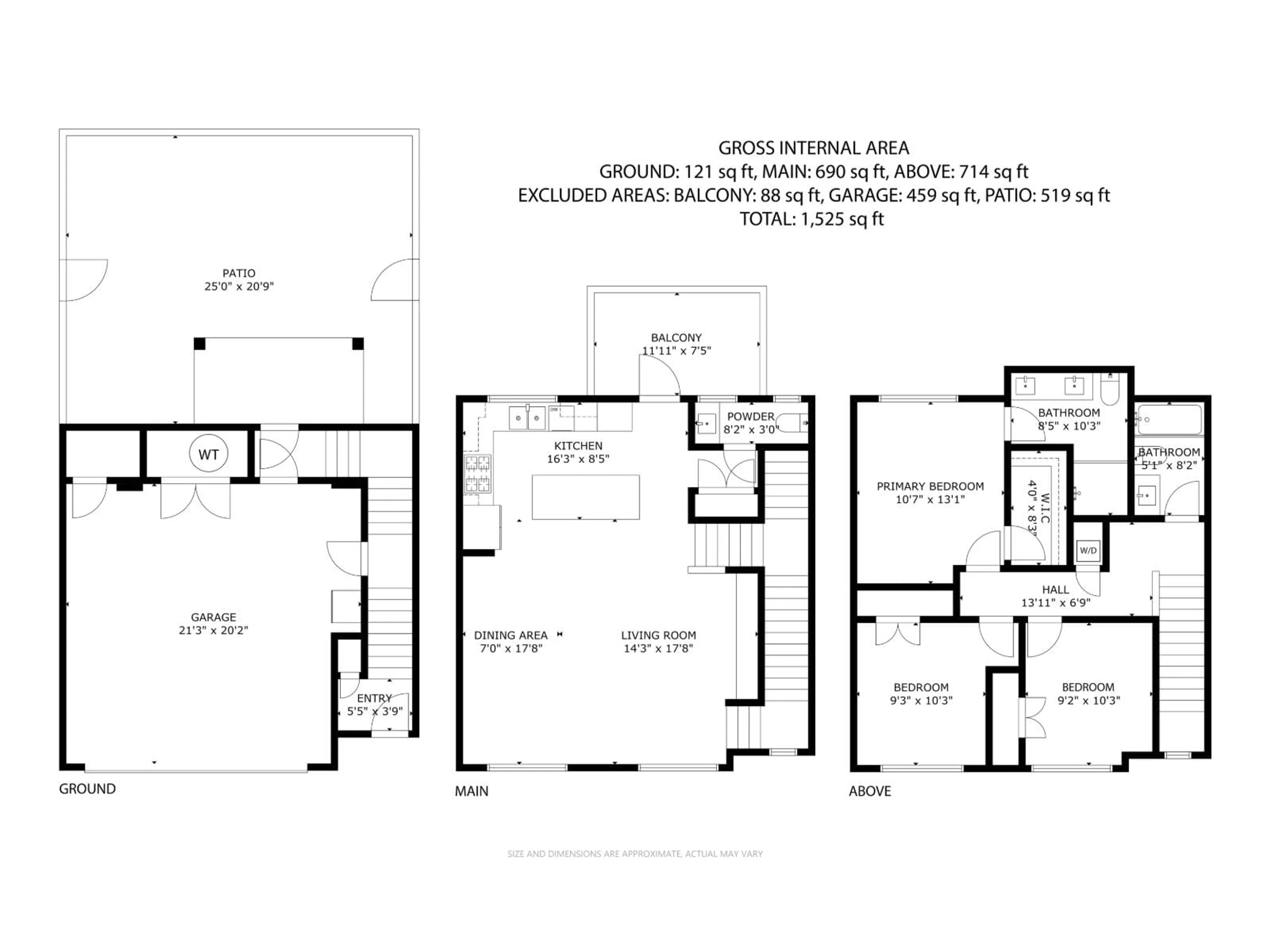 Floor plan for 10 - 17458 100, Surrey British Columbia V4N4L4