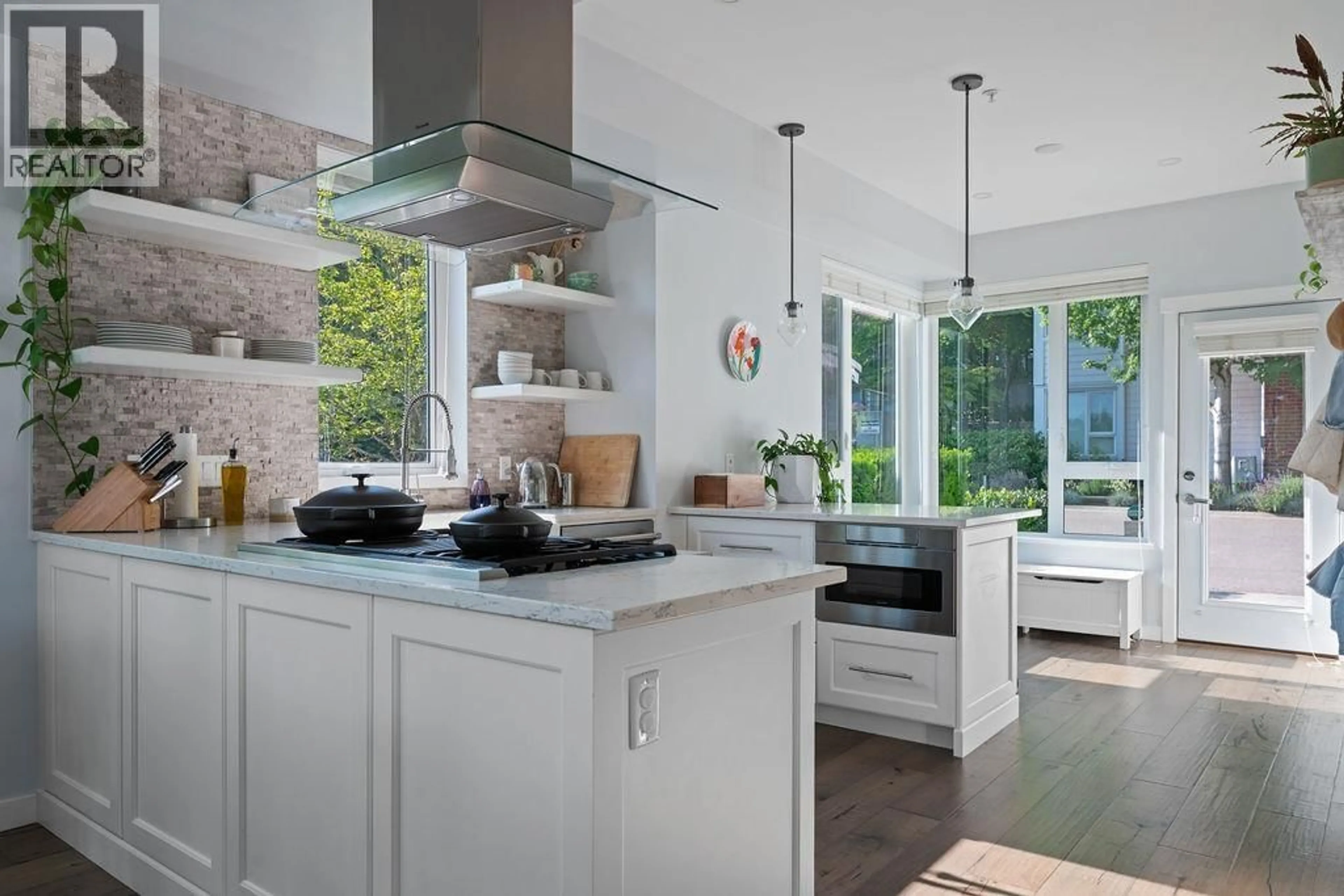 Contemporary kitchen, ceramic/tile floor for 3101 KENT AVENUE NORTH, Vancouver British Columbia V5S4Y1