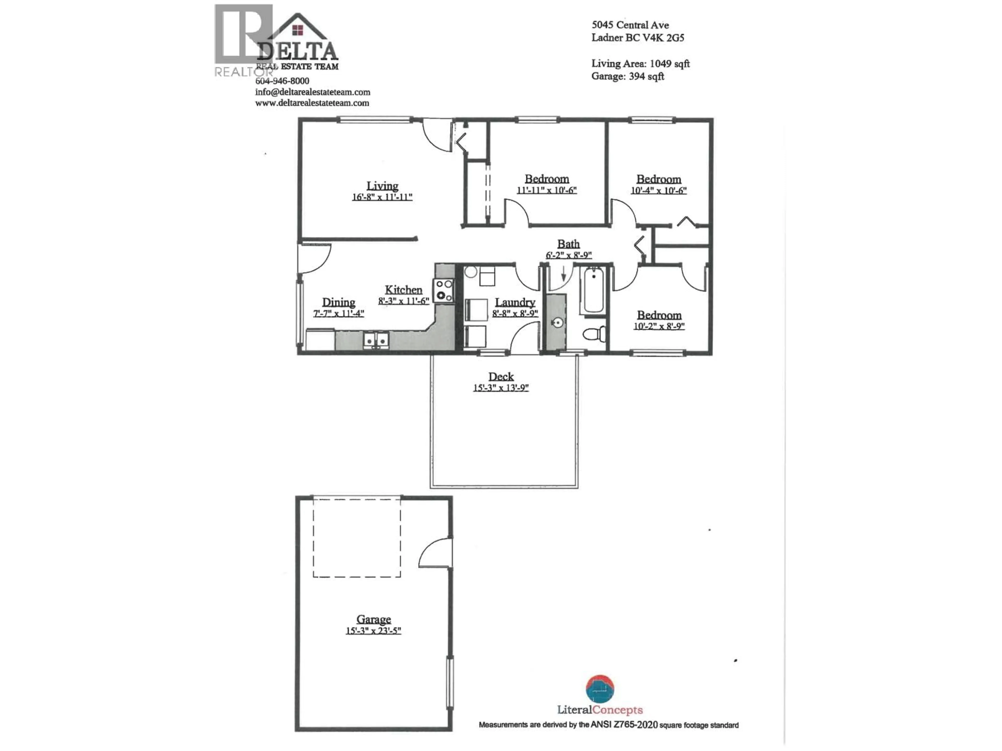 Floor plan for 5045 CENTRAL AVENUE, Delta British Columbia V4K2G5