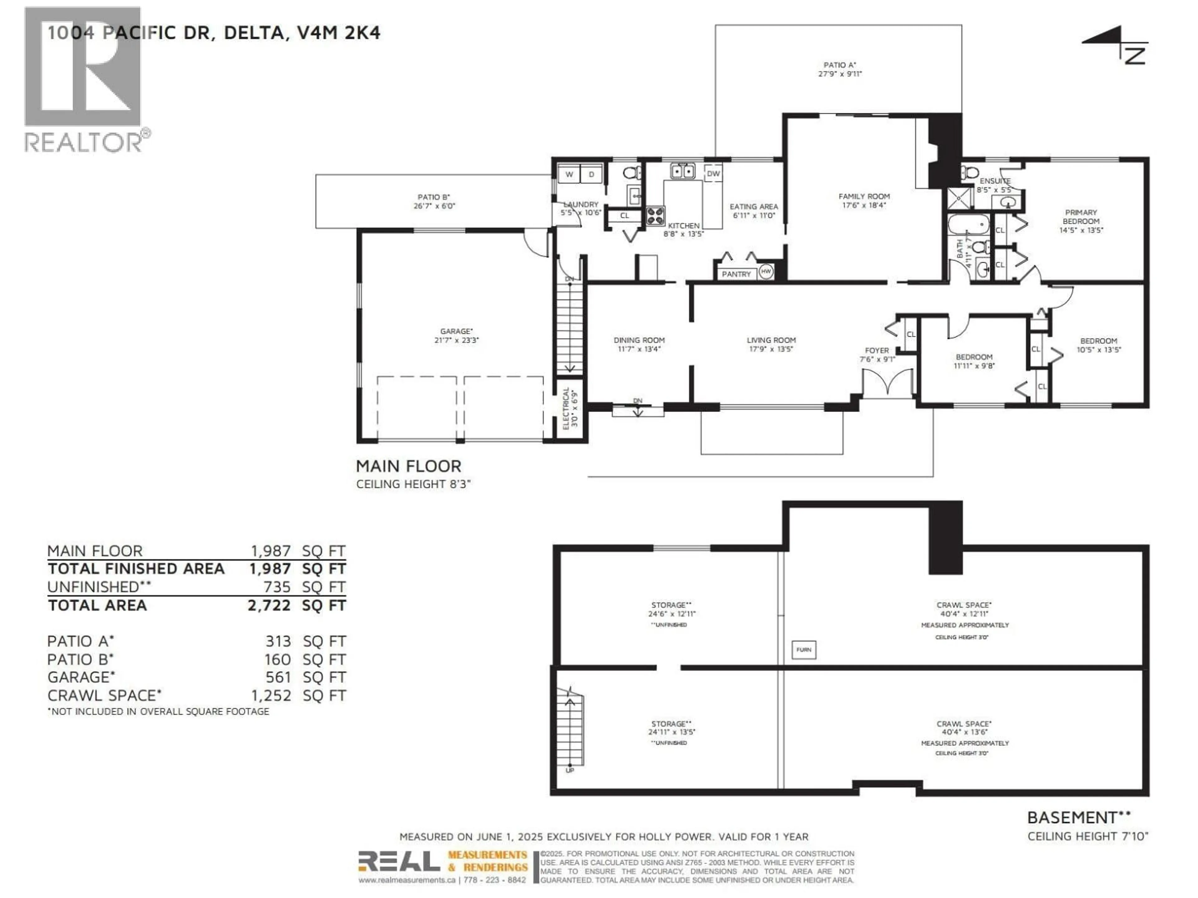 Floor plan for 1004 PACIFIC DRIVE, Delta British Columbia V4M2K4