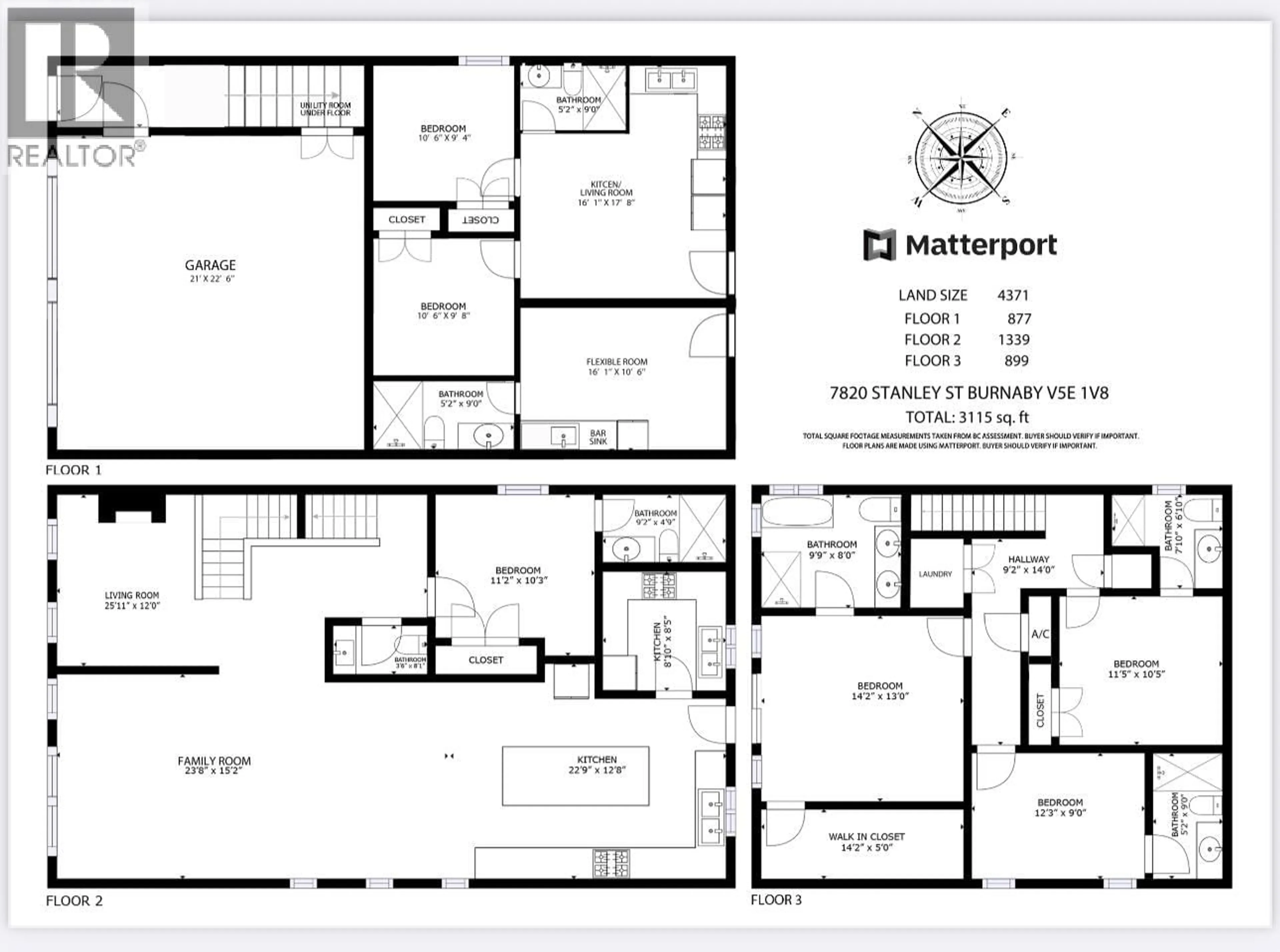 Floor plan for 7820 STANLEY STREET, Burnaby British Columbia V5E1V8
