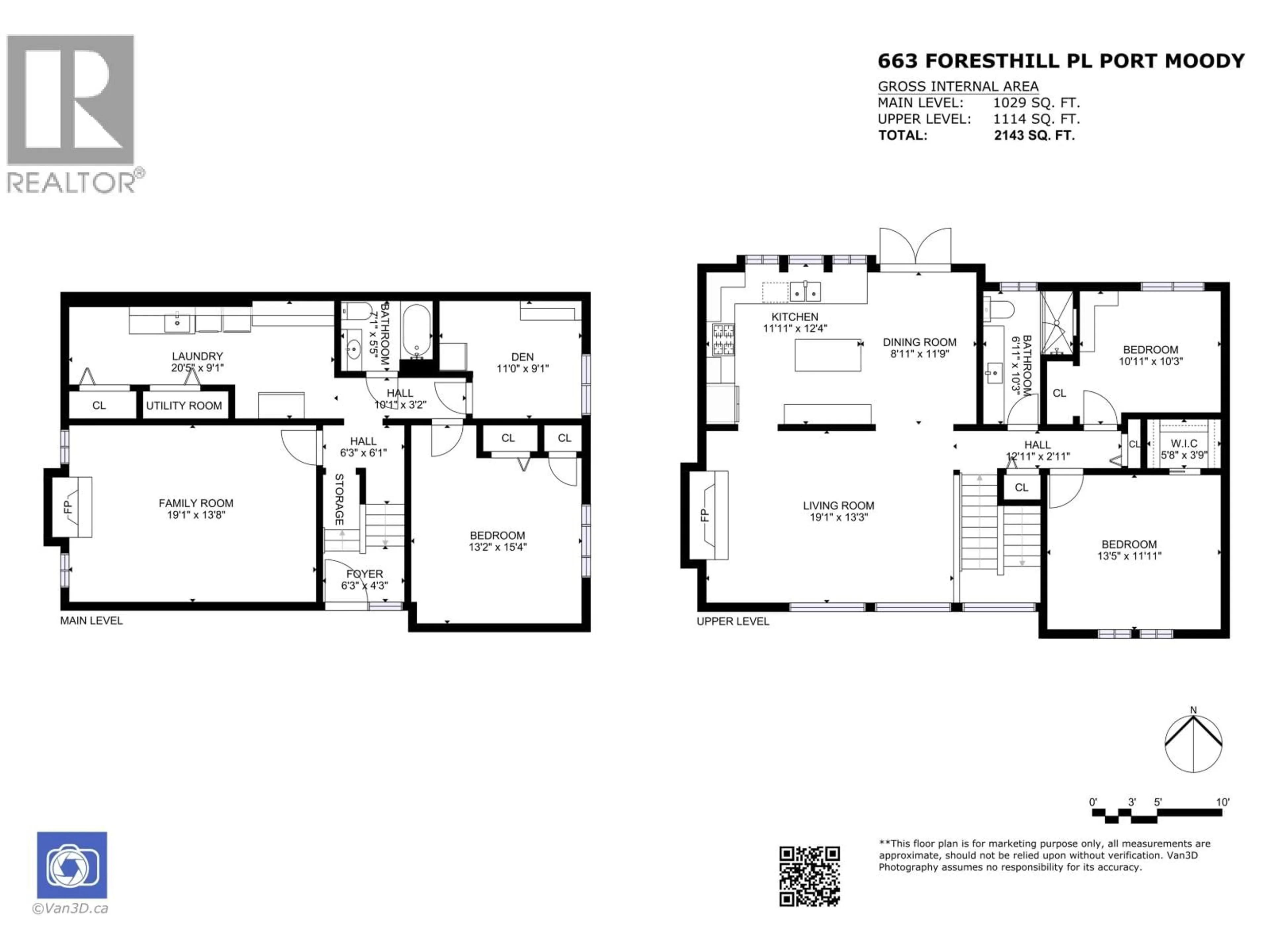 Floor plan for 663 FORESTHILL PLACE, Port Moody British Columbia V3H3A2