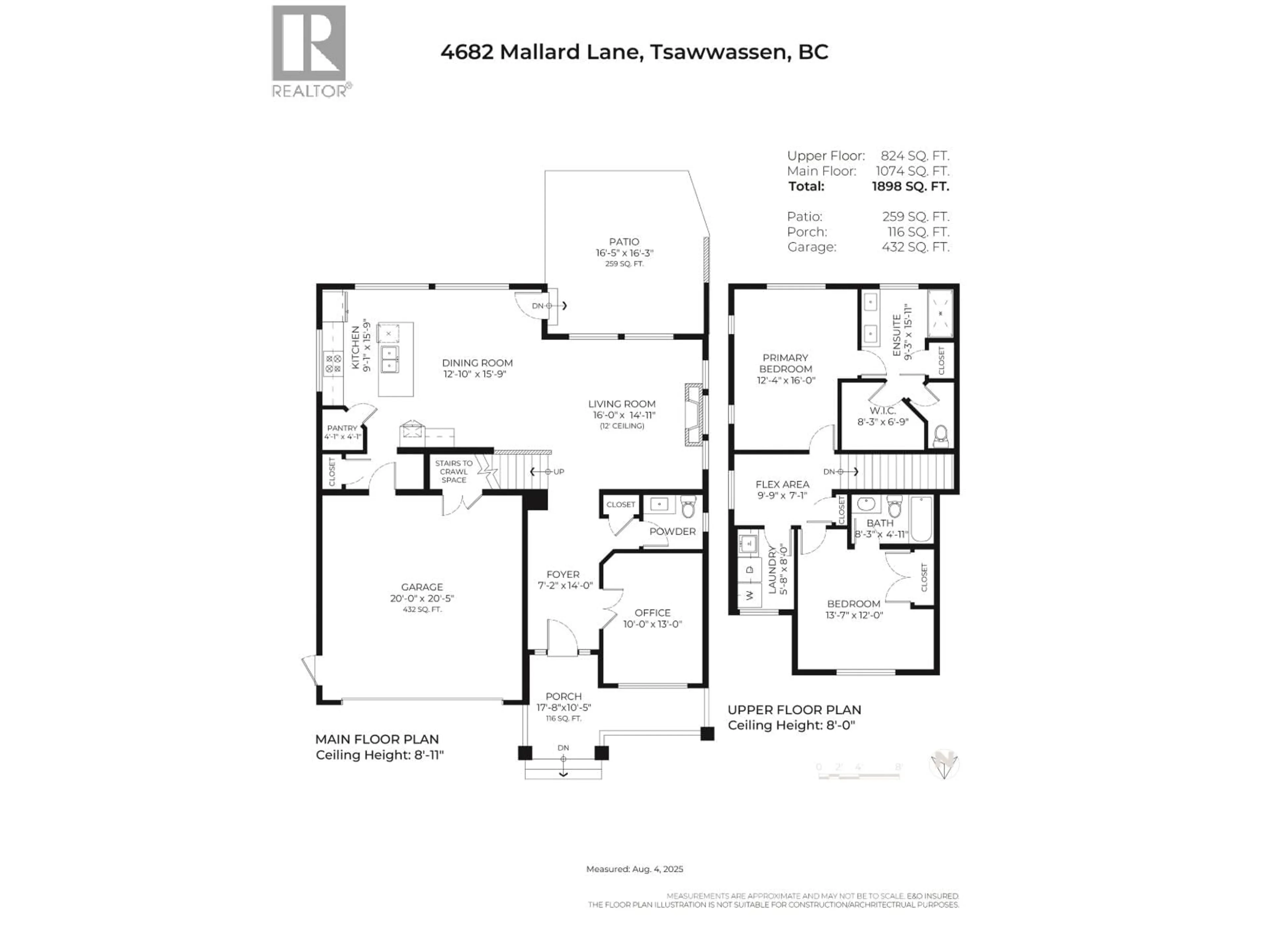 Floor plan for 4682 MALLARD LANE, Tsawwassen British Columbia V4M0B4