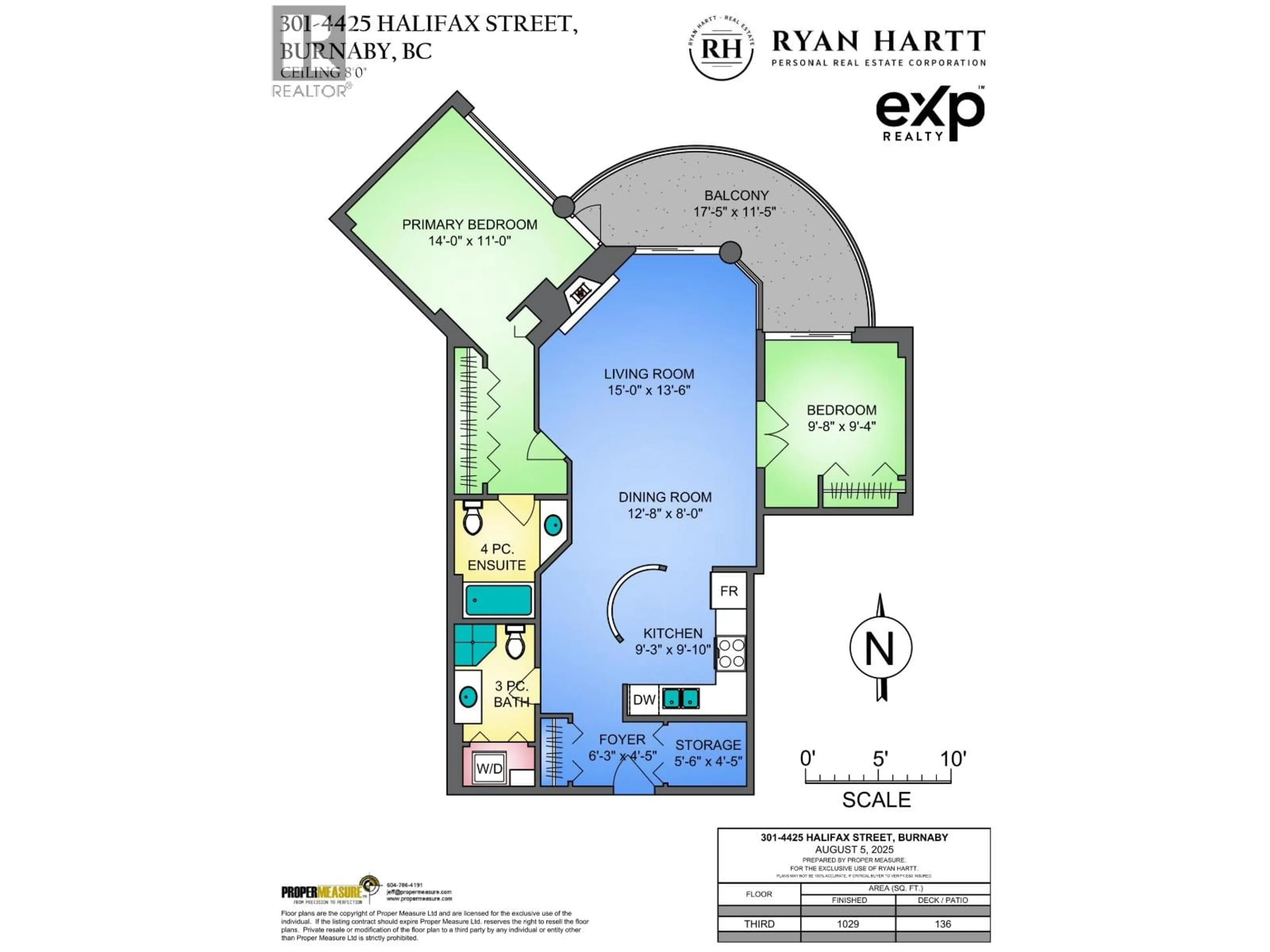 Floor plan for 301 - 4425 HALIFAX STREET, Burnaby British Columbia V5C6P2