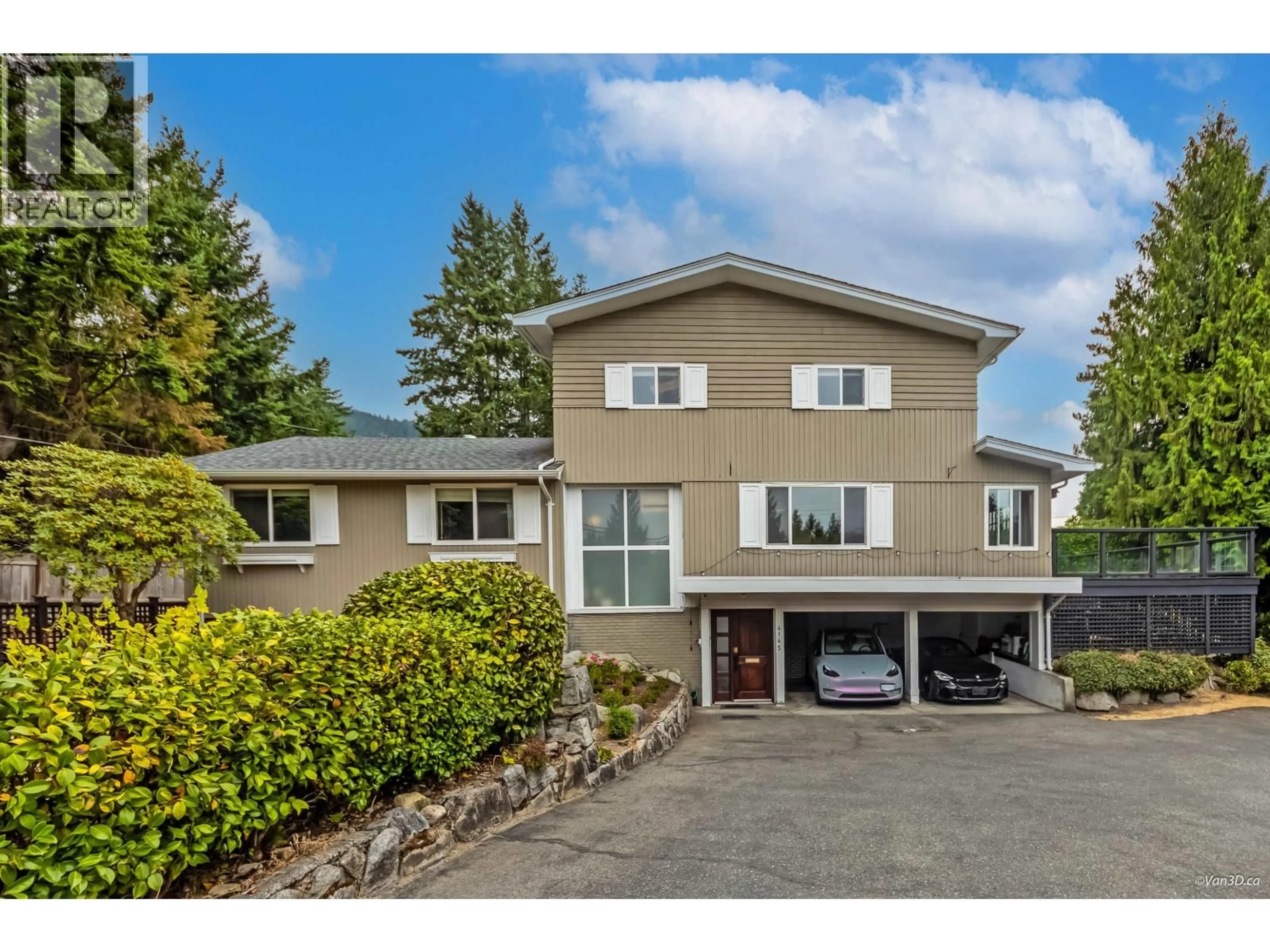 Home with vinyl exterior material, street for 4145 RIPPLE ROAD, West Vancouver British Columbia V7V3L1