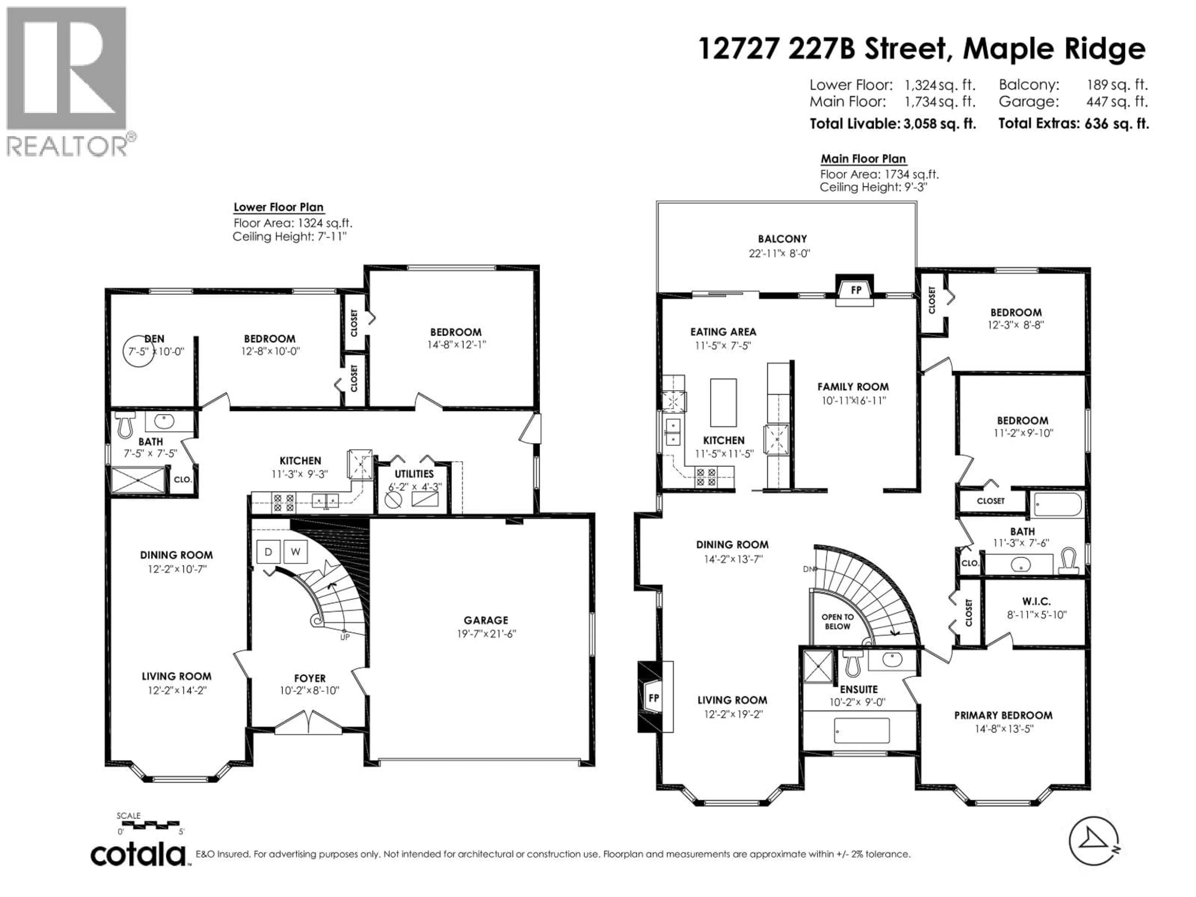 Floor plan for 12727 227B STREET, Maple Ridge British Columbia V2X2Z4