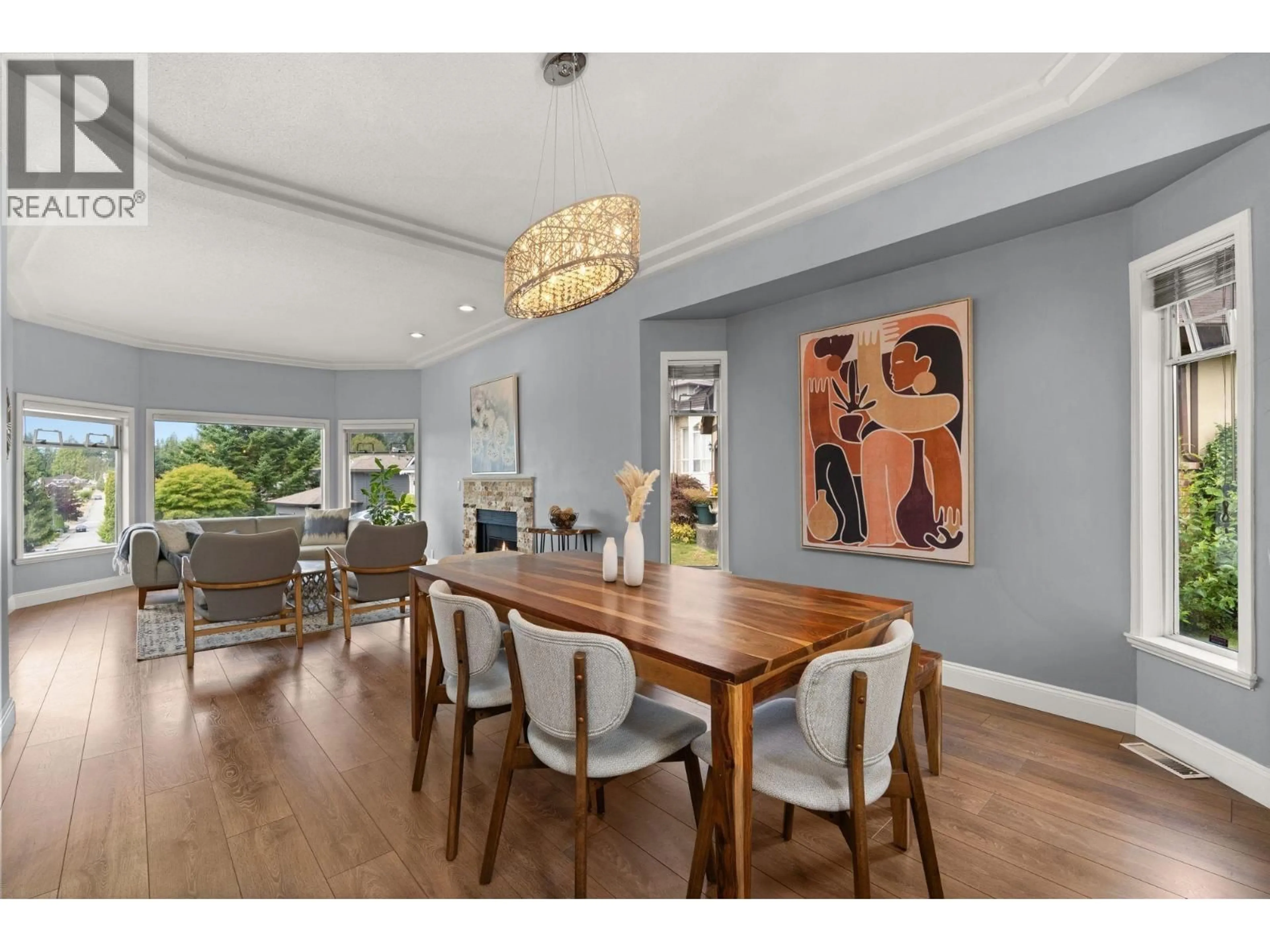 Dining room, wood/laminate floor for 2574 FUCHSIA PLACE, Coquitlam British Columbia V3E2M8