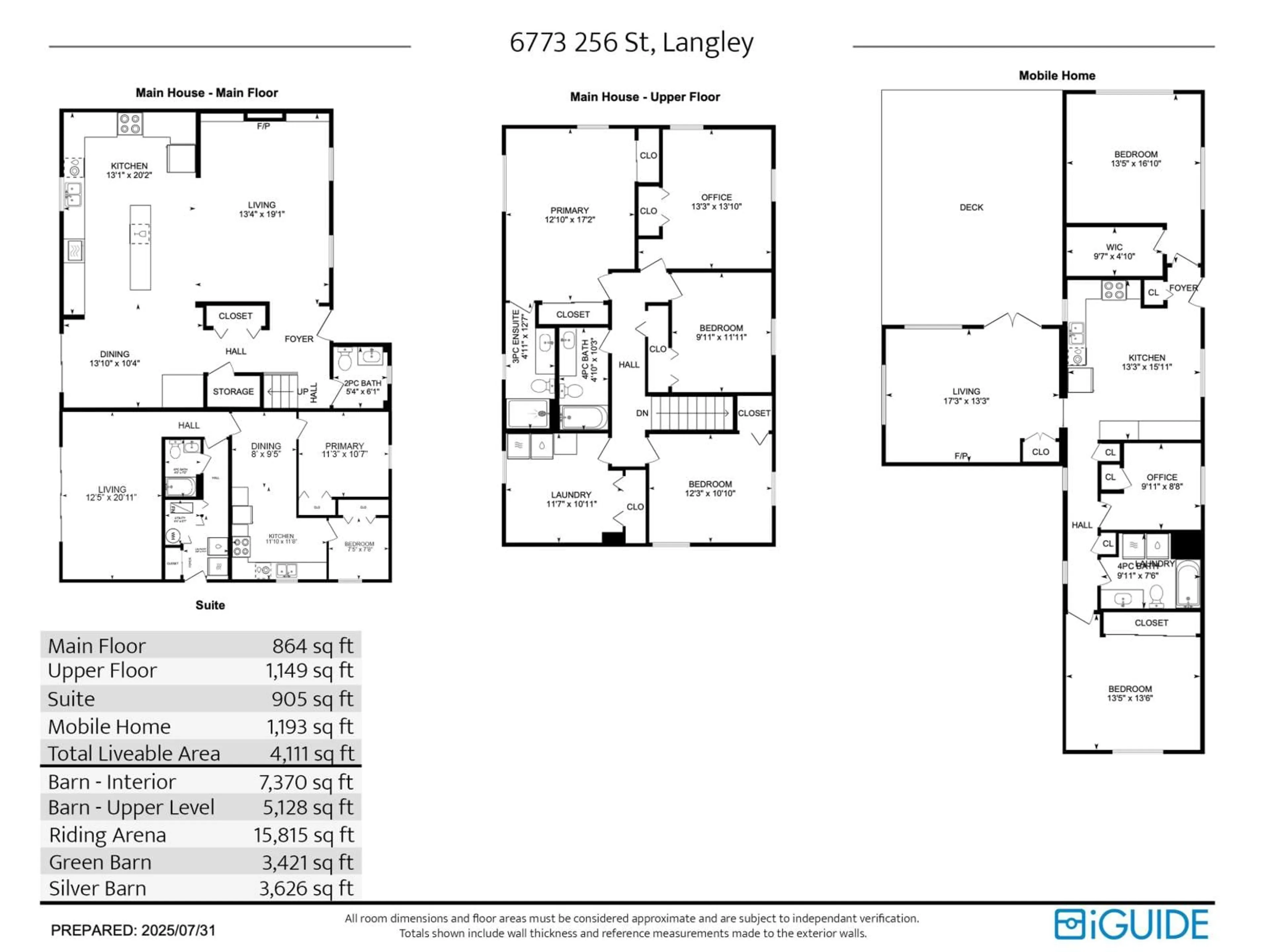 Floor plan for 6773 256, Langley British Columbia V4W1T9