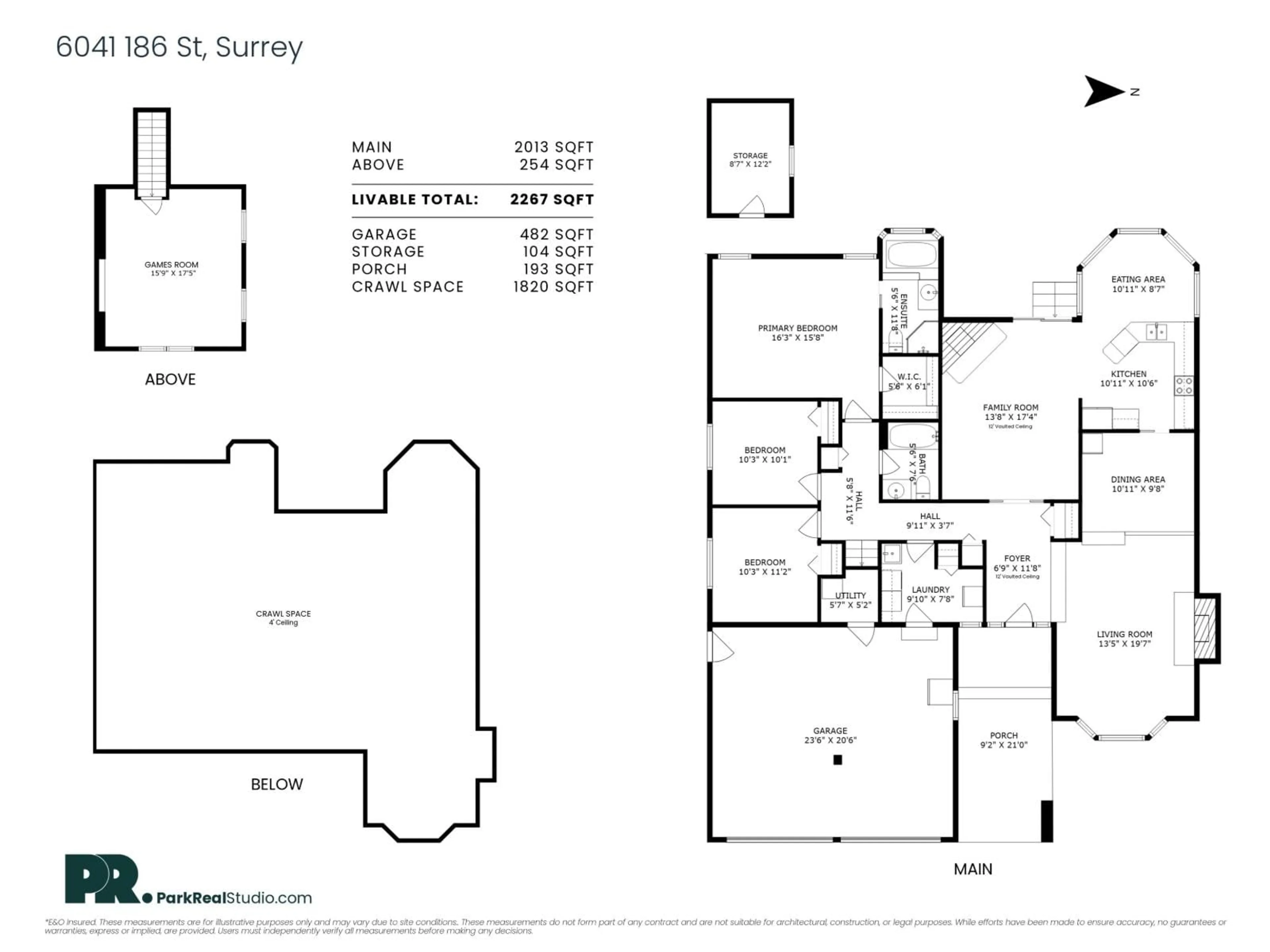 Floor plan for 6041 186, Surrey British Columbia V3S7P4