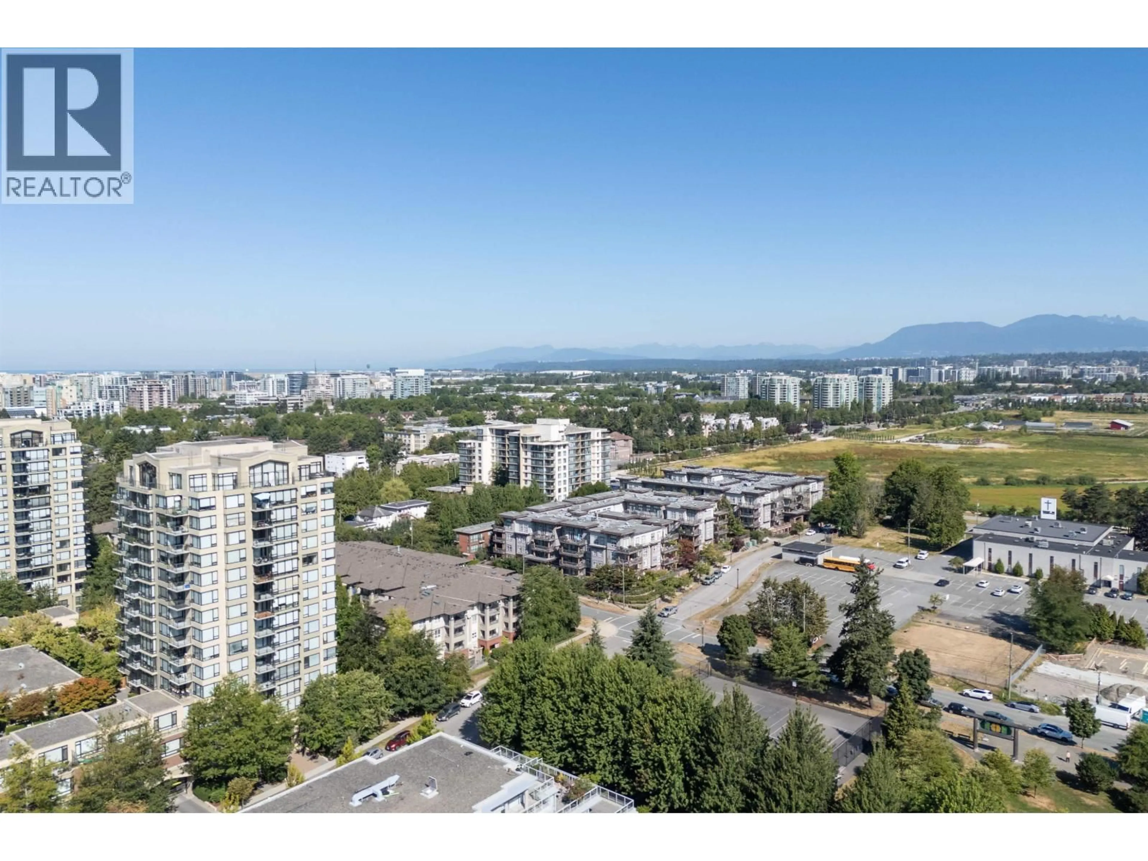 A pic from outside/outdoor area/front of a property/back of a property/a pic from drone, mountain view for 318 - 9200 FERNDALE ROAD, Richmond British Columbia V6Y4L2