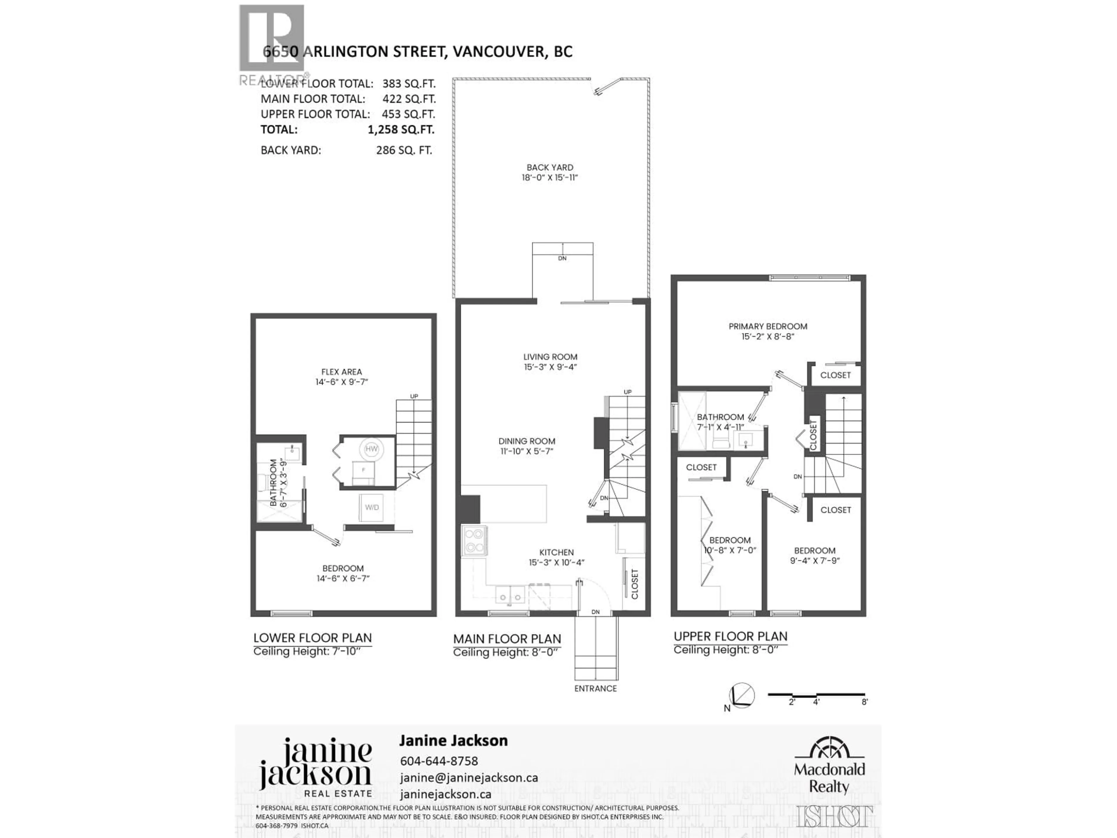 Floor plan for 6650 ARLINGTON STREET, Vancouver British Columbia V5S3N9