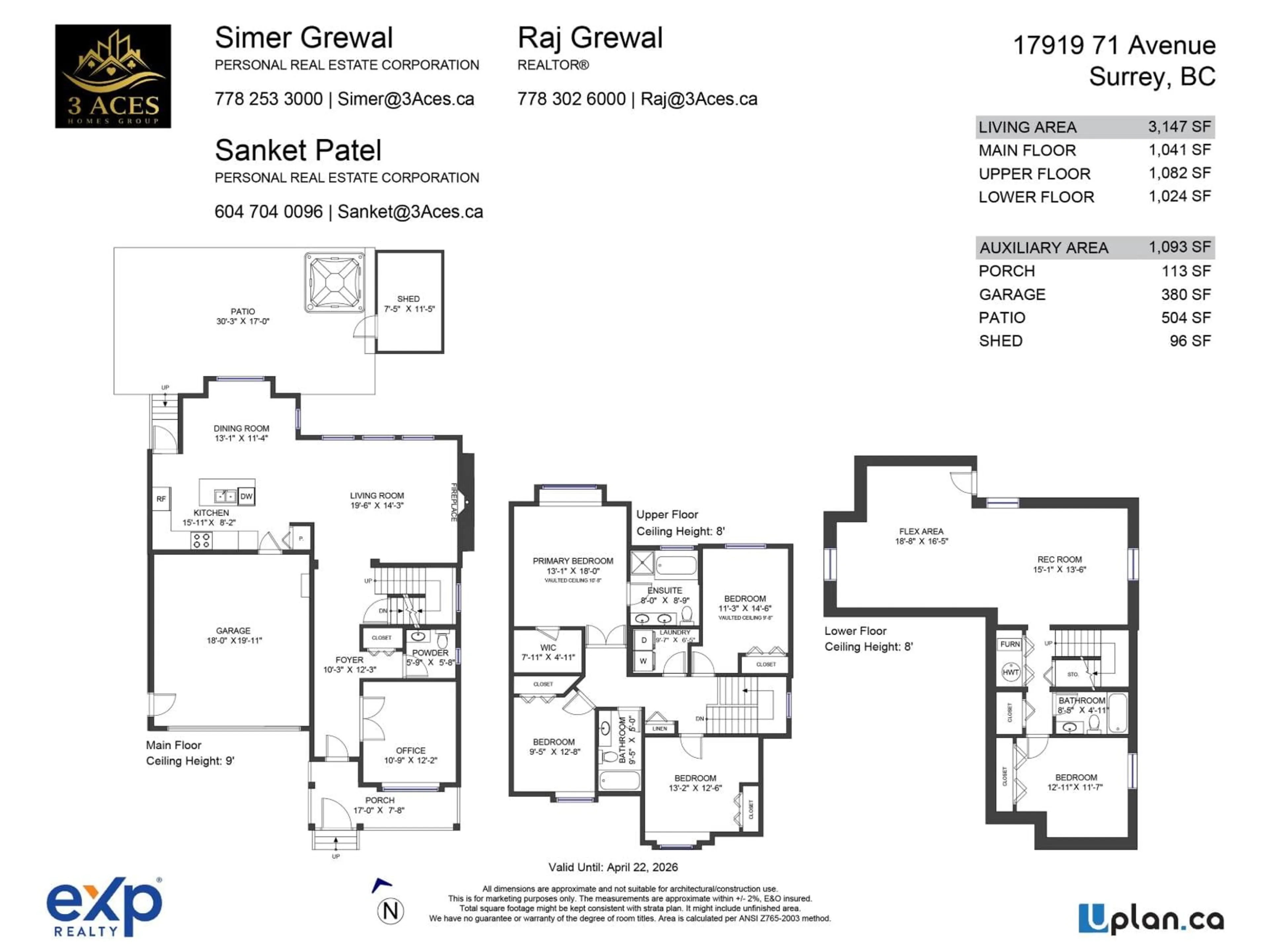 Floor plan for 17919 71, Surrey British Columbia V3S7C7