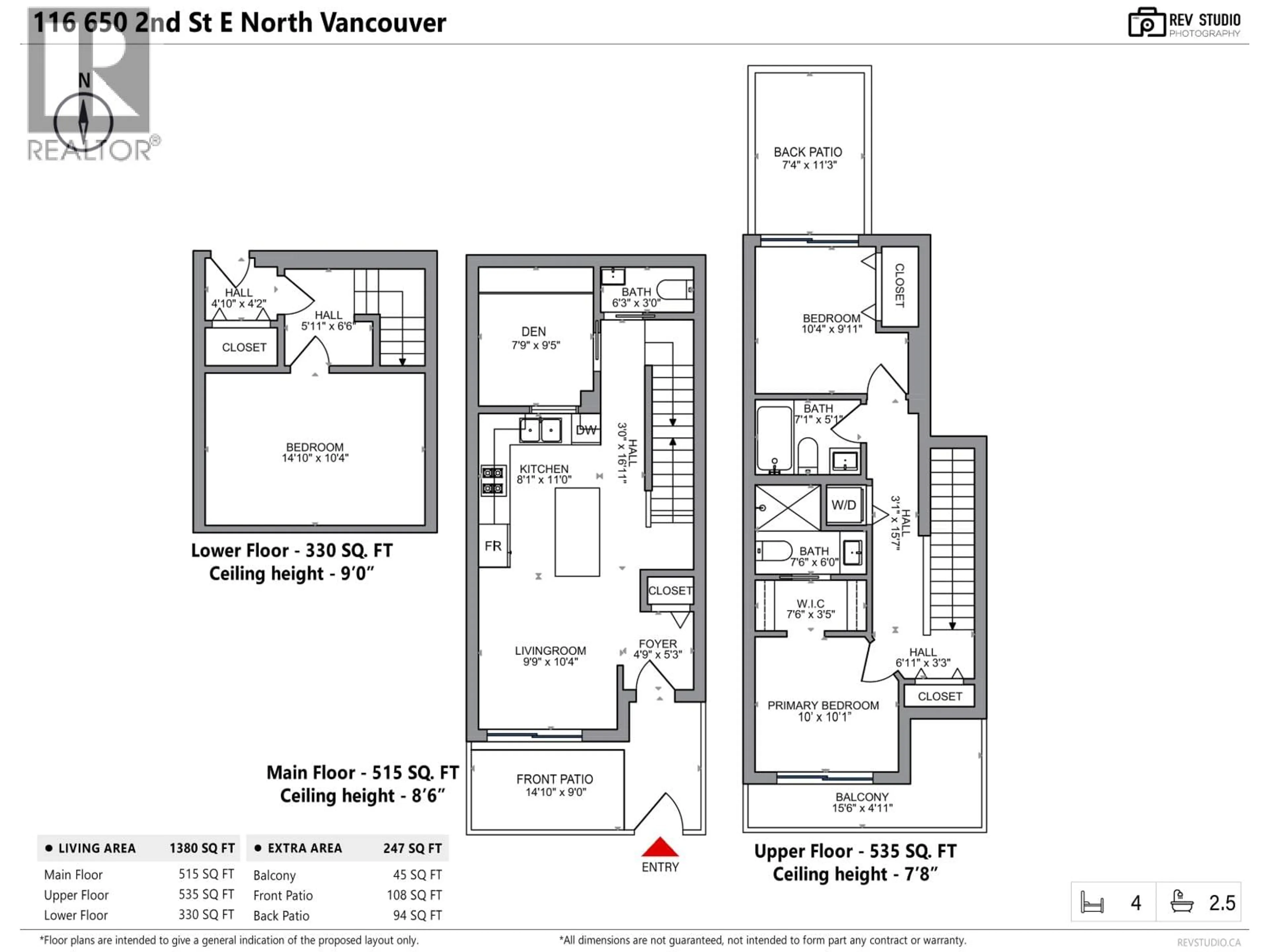 Floor plan for 116 - 650 2ND STREET, North Vancouver British Columbia V7L0H5