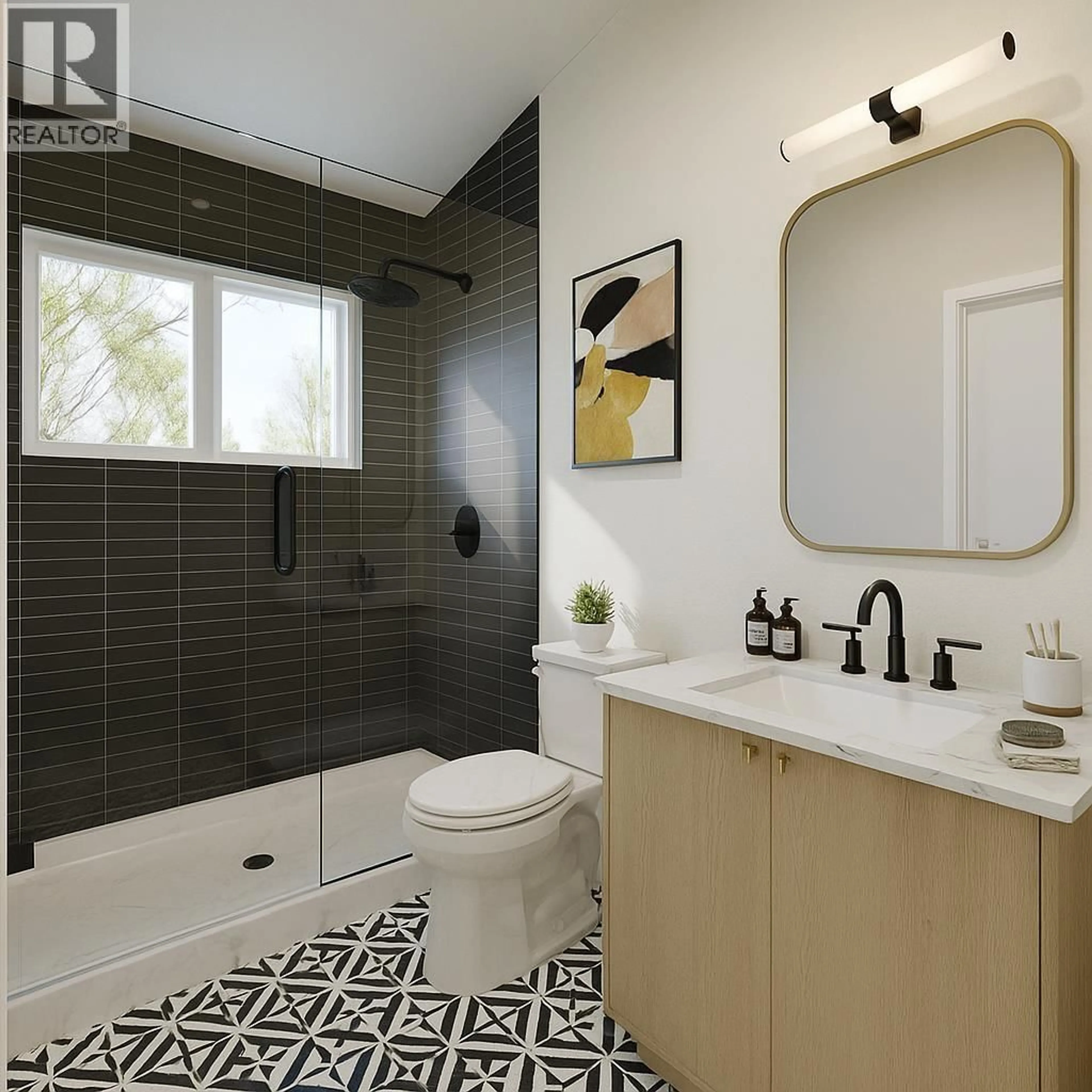 Contemporary bathroom, ceramic/tile floor for 2 - 2541 GRANT STREET, Vancouver British Columbia V5K3G6
