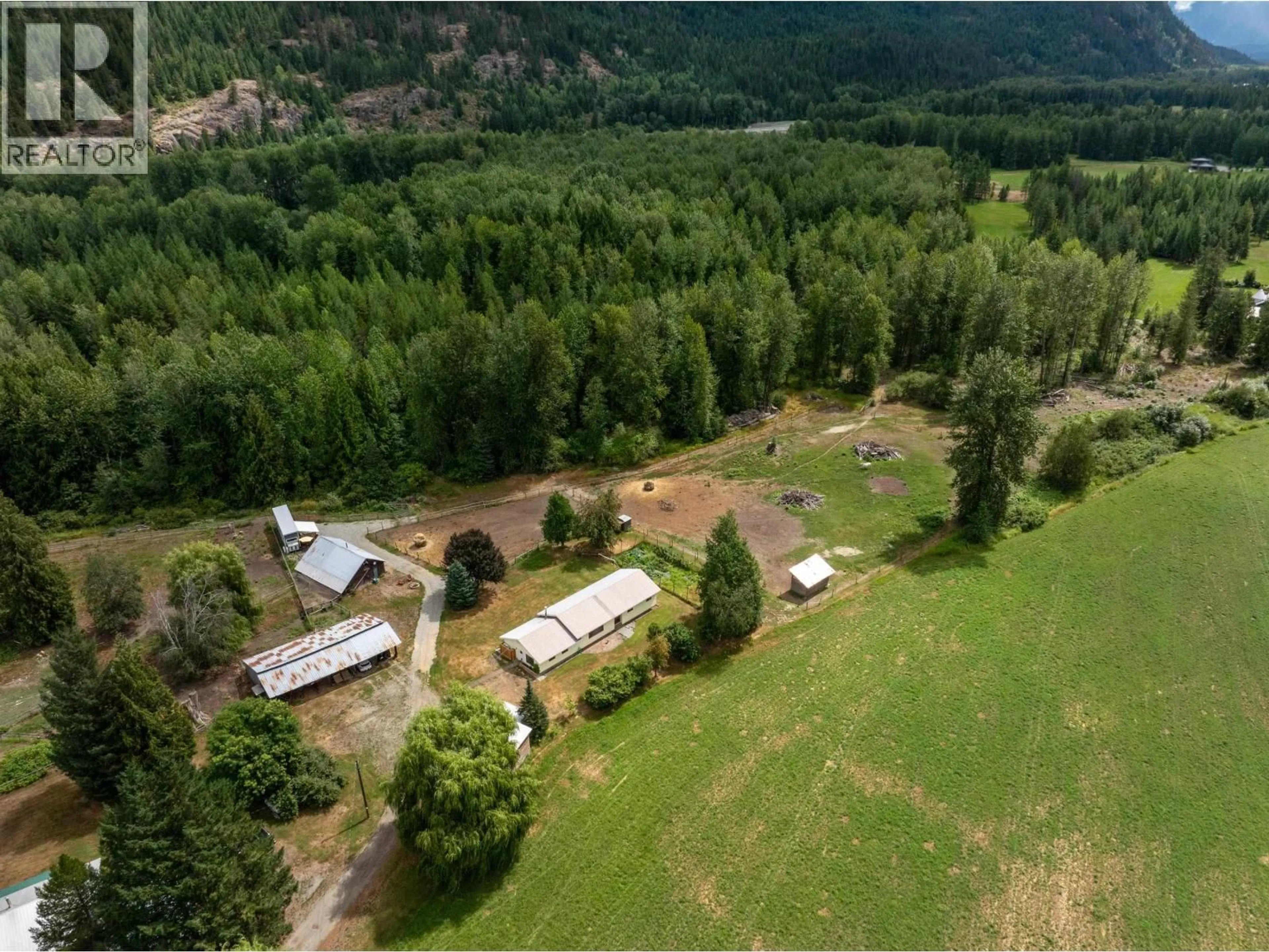 A pic from outside/outdoor area/front of a property/back of a property/a pic from drone, forest/trees view for 8988B PEMBERTON MEADOWS ROAD, Pemberton British Columbia V0N2L2