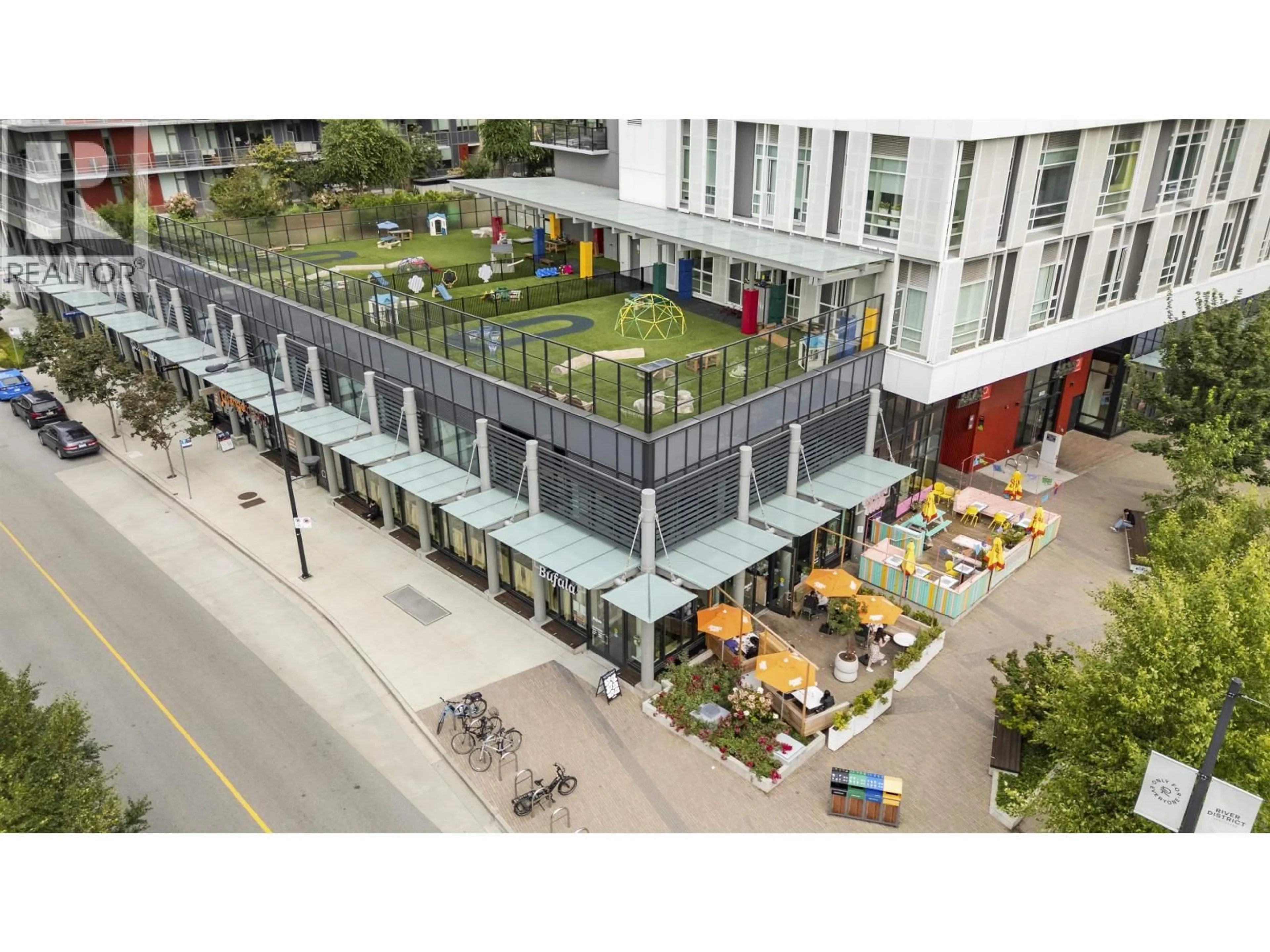 Patio, city buildings view from balcony for 415 - 3163 RIVERWALK AVENUE, Vancouver British Columbia V5S0A8
