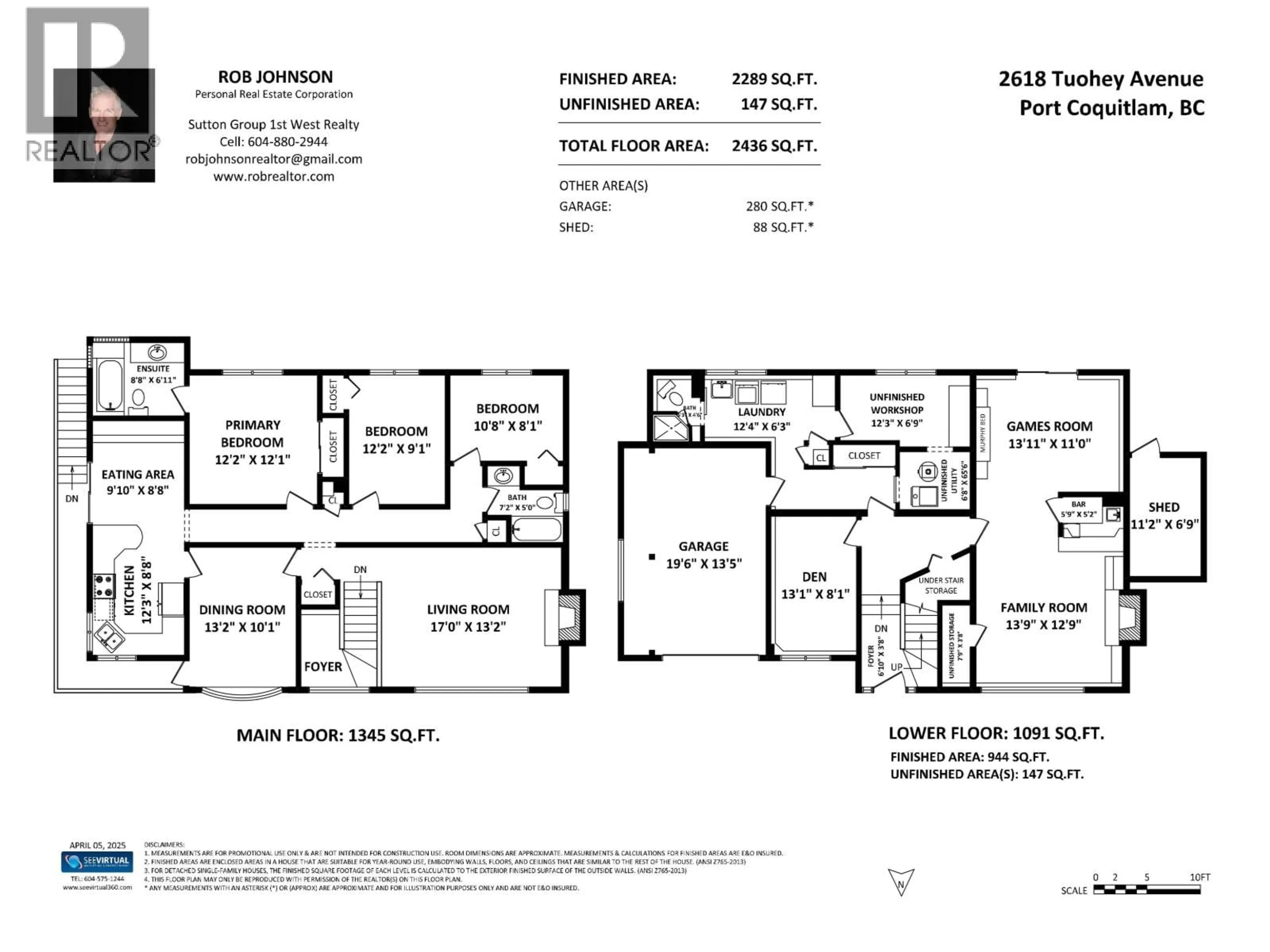 Floor plan for 2618 TUOHEY AVENUE, Port Coquitlam British Columbia V3B2E8