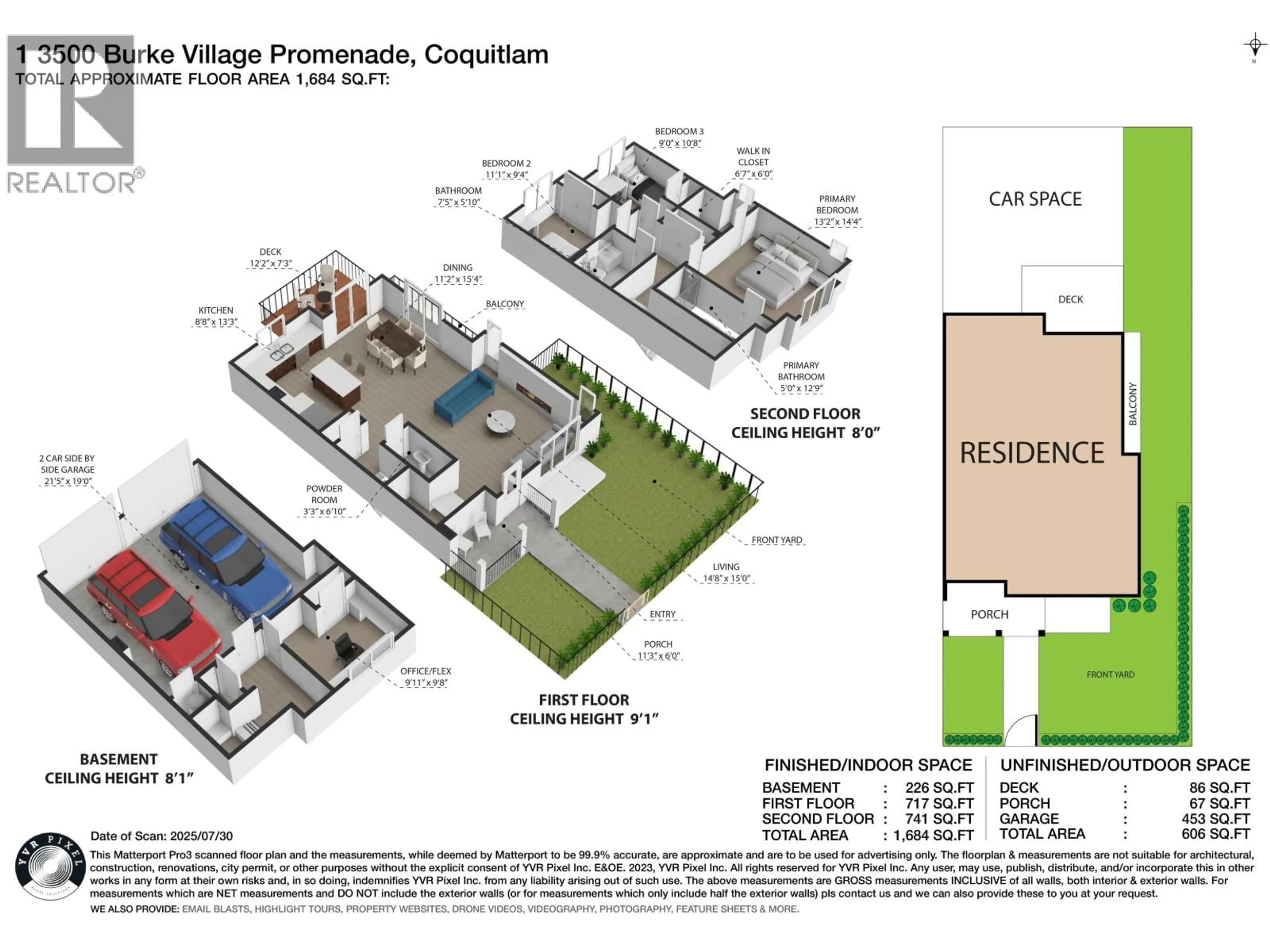 Floor plan for 1 - 3500 BURKE VILLAGE PROMENADE, Coquitlam British Columbia V3E0N2
