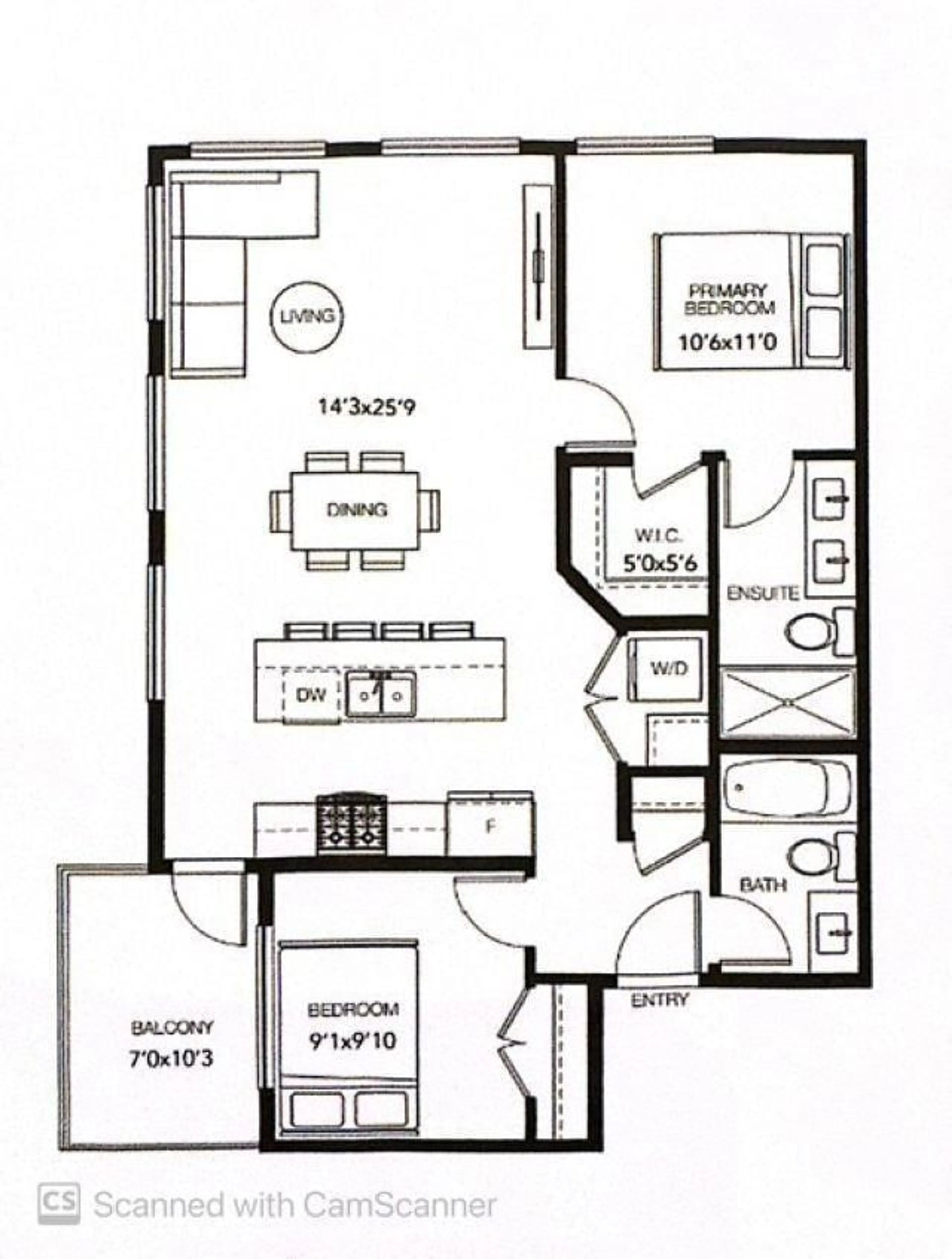Floor plan for 312 - 30494 CARDINAL, Abbotsford British Columbia V2T0A5