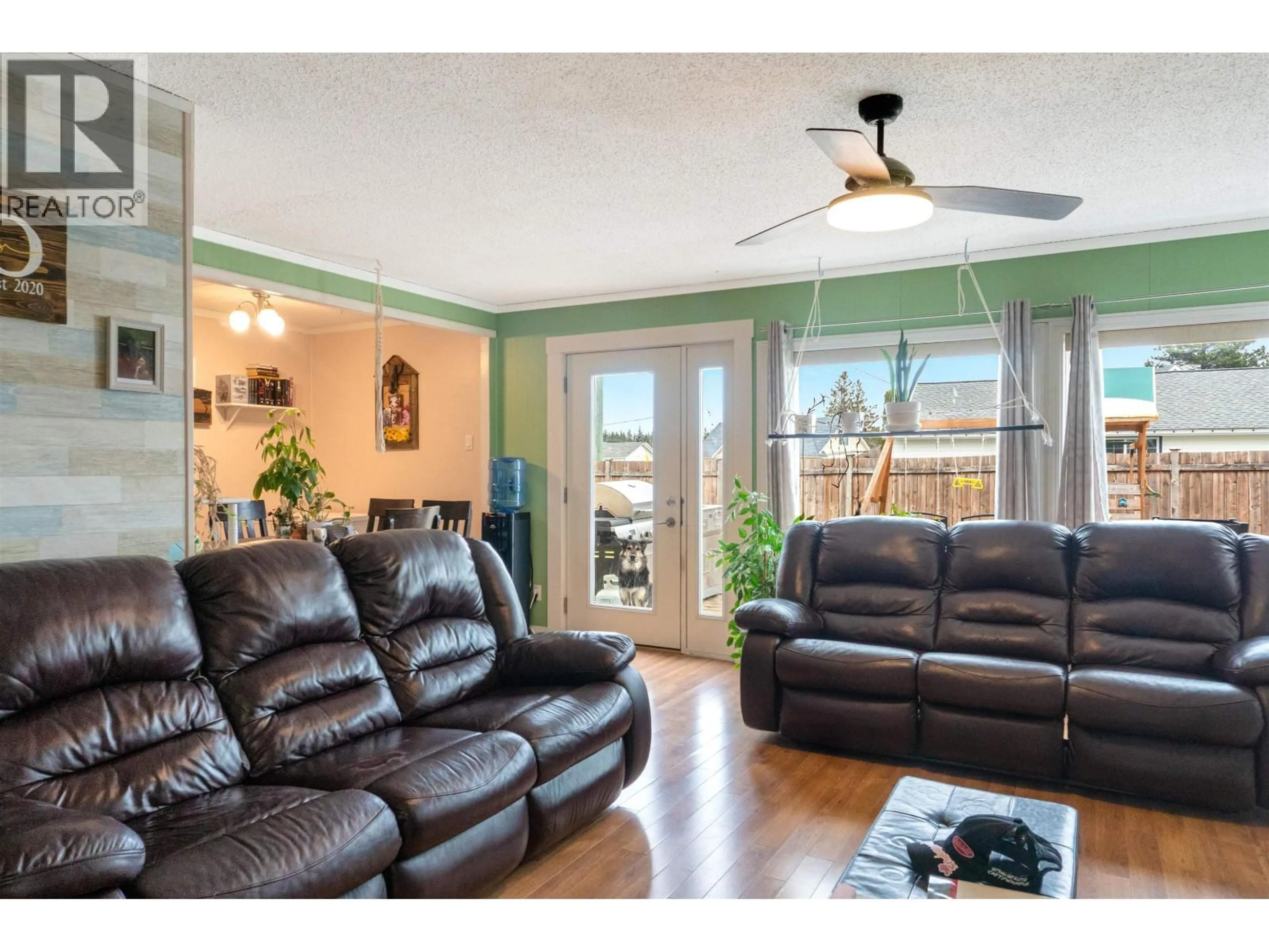 Living room with furniture, wood/laminate floor for 110 WILLISCROFT STREET, Kitimat British Columbia V8C1H5