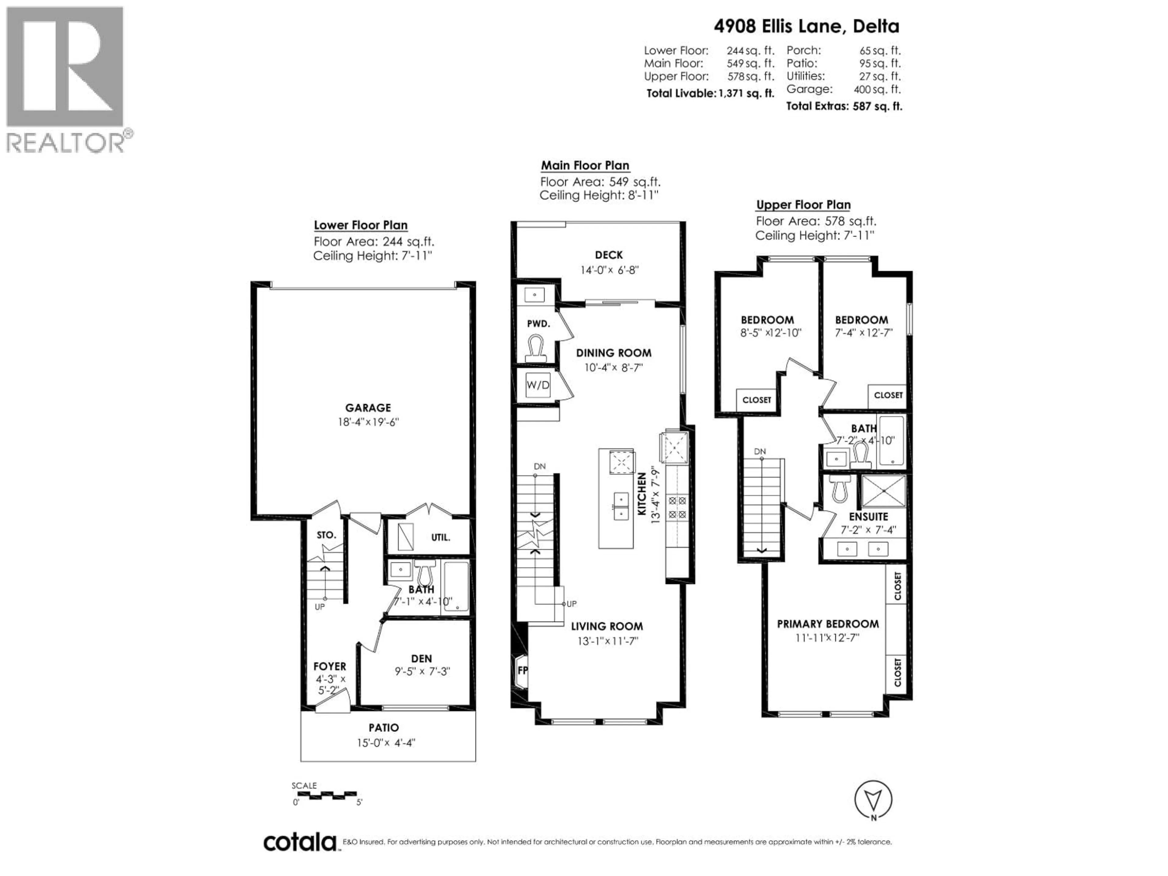 Floor plan for 4908 ELLIS LANE, Delta British Columbia V4K0E1