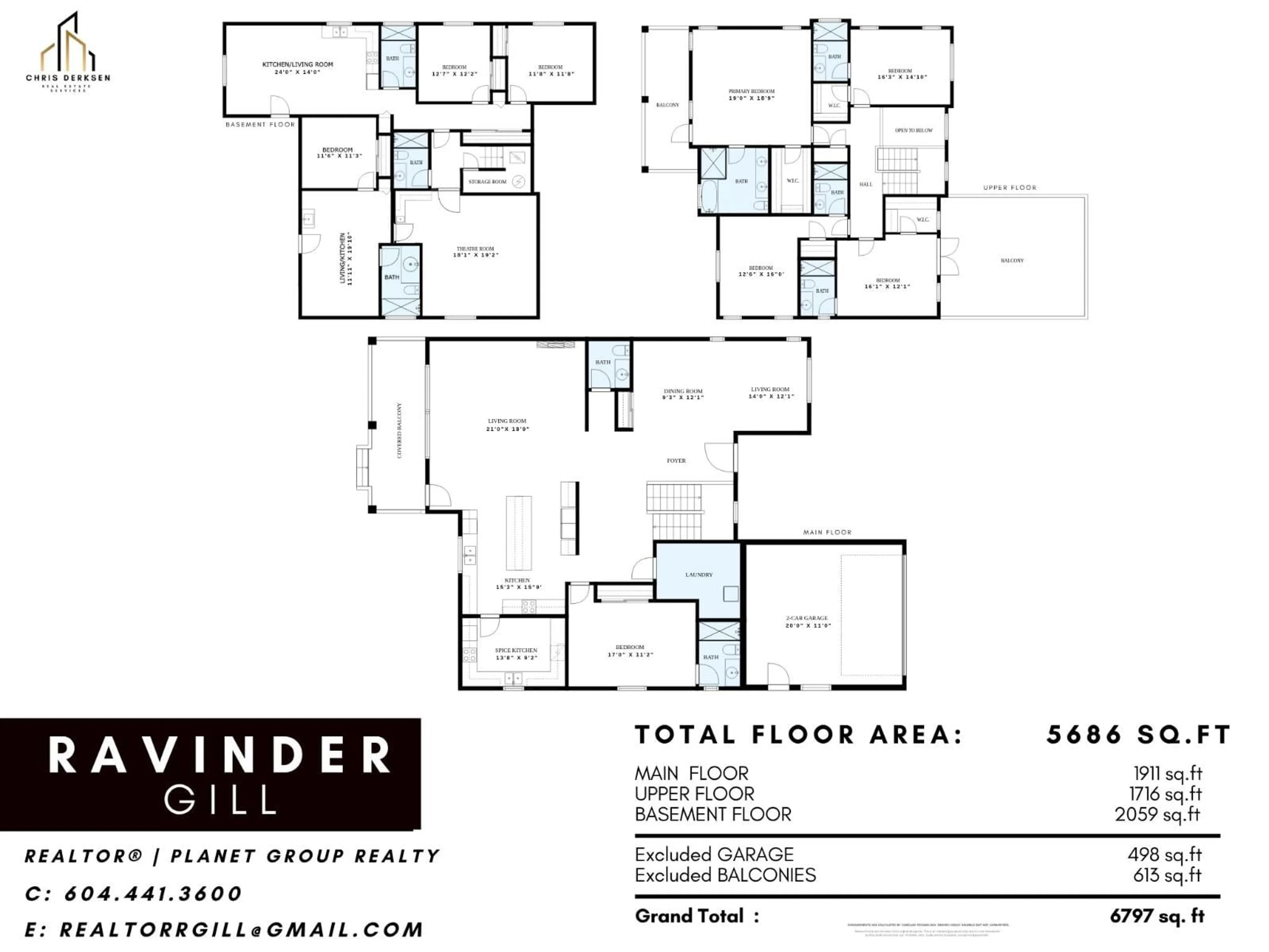 Floor plan for 13093 98A, Surrey British Columbia V3T1C5