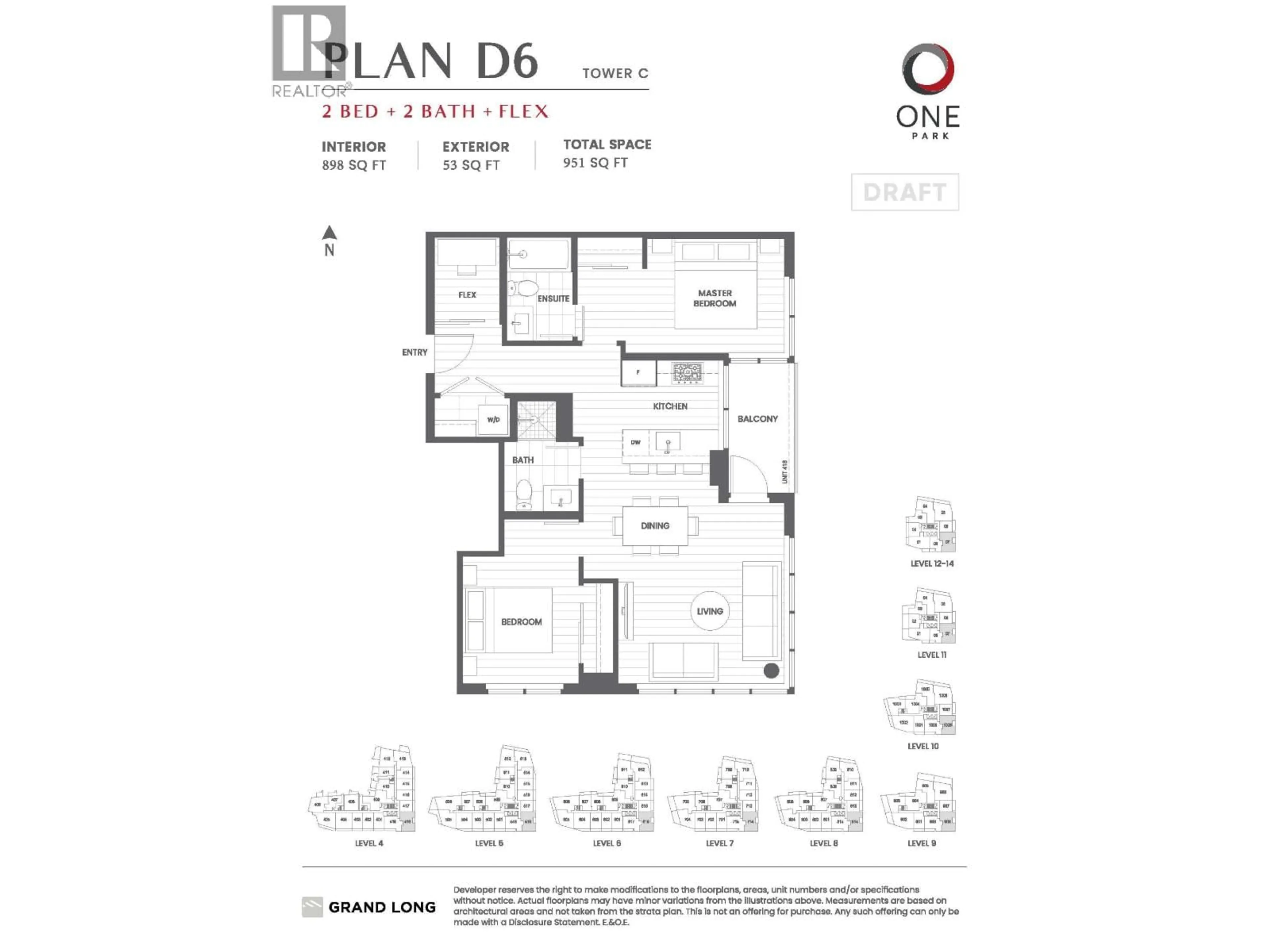 Floor plan for 908 - 6655 BUSWELL STREET, Richmond British Columbia V6Y0M4