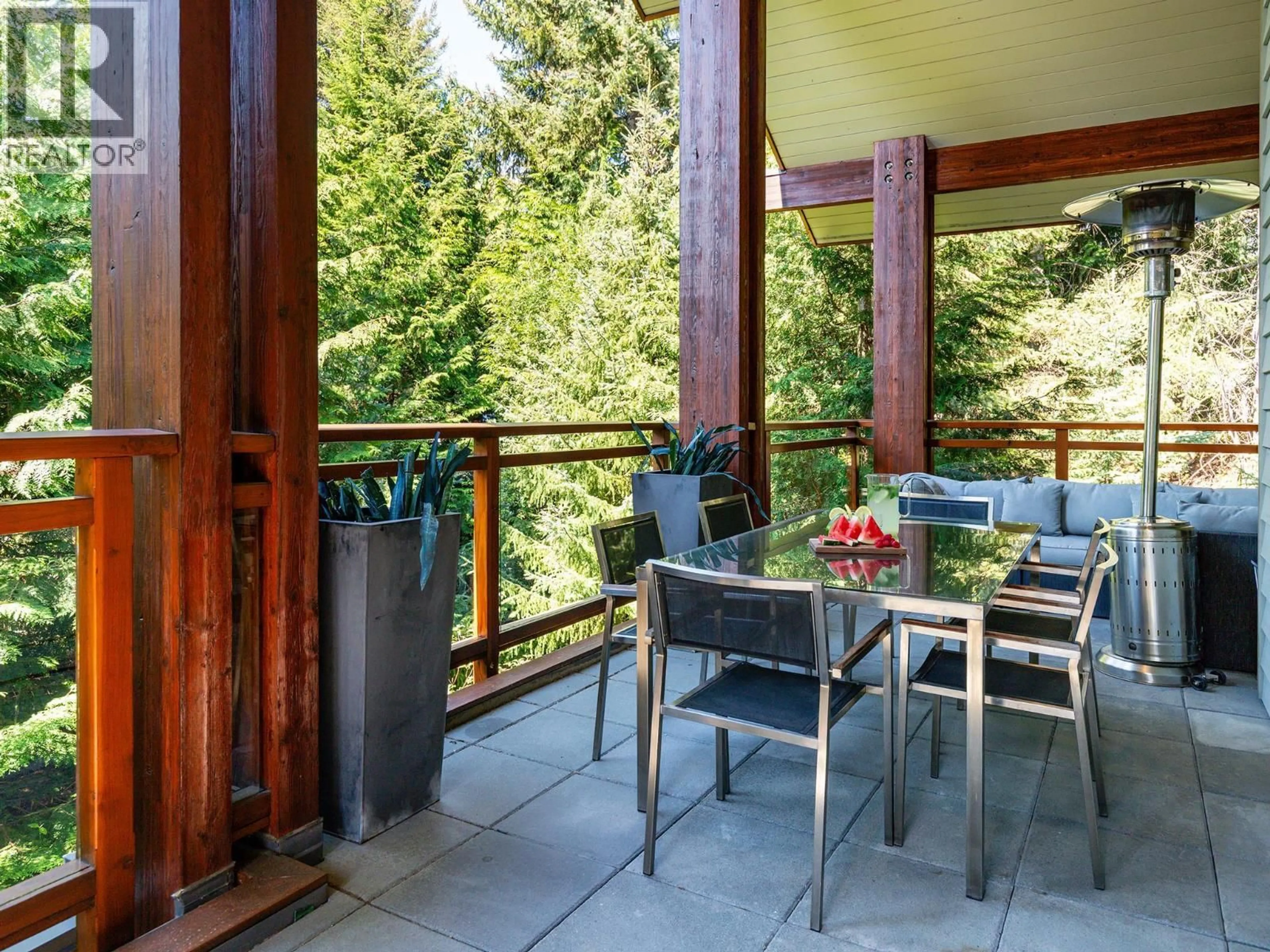 Patio, forest/trees view for 1 - 7124 NANCY GREENE DRIVE, Whistler British Columbia V8E0W9