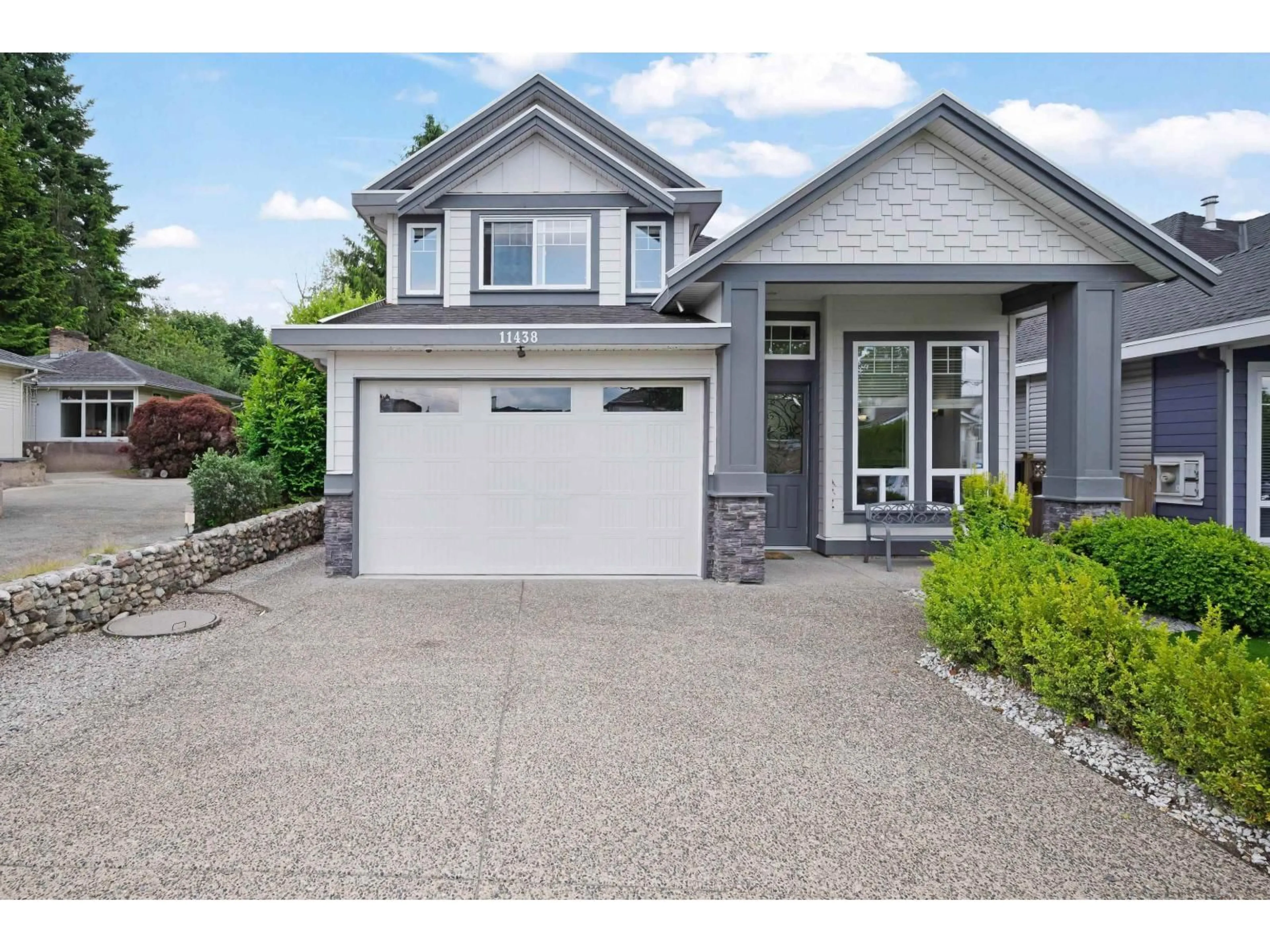 Home with vinyl exterior material, street for 11438 81A, Delta British Columbia V4C2A6