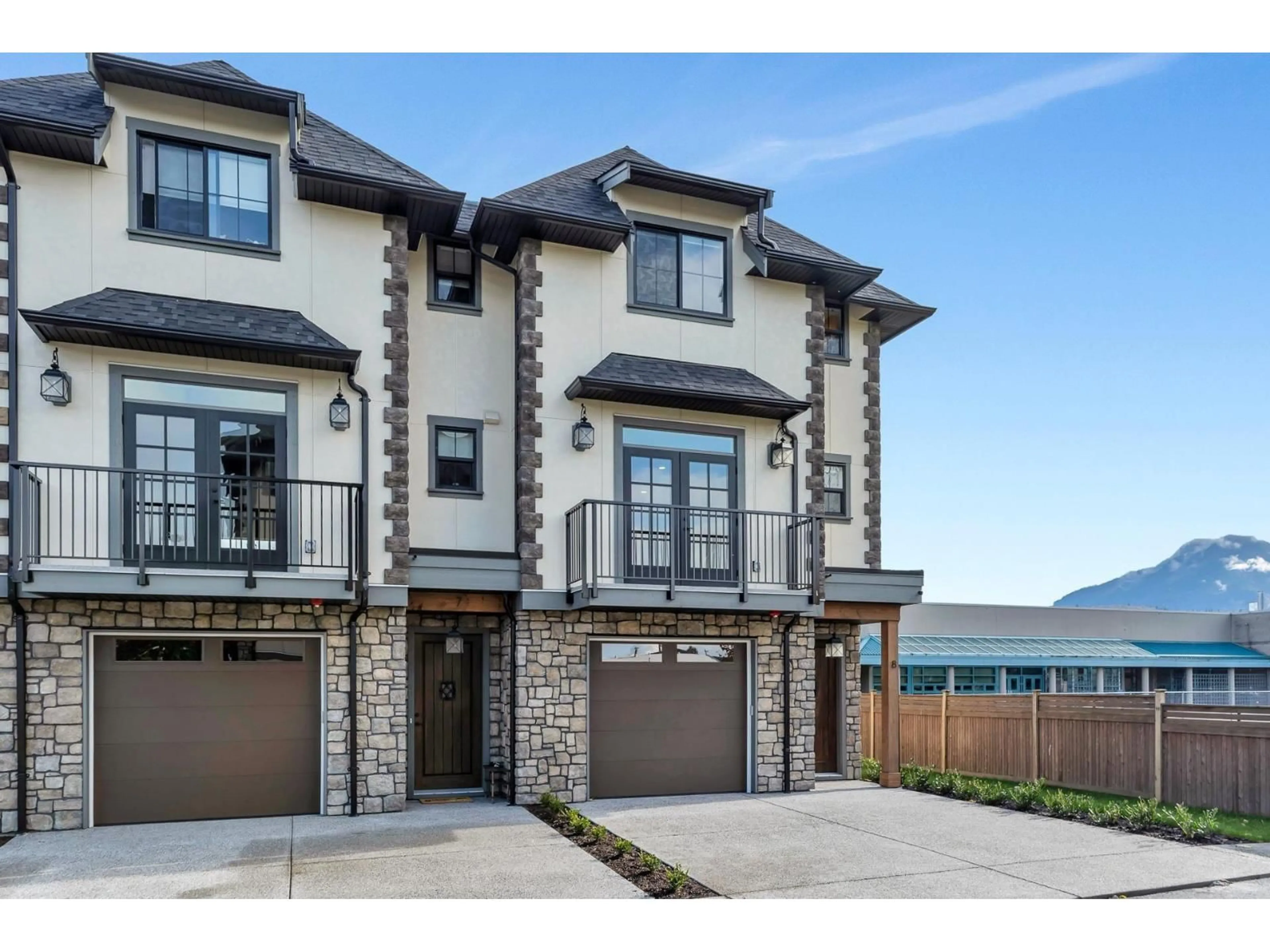 Home with brick exterior material, street for 8 - 6590 FERN STREET, Chilliwack British Columbia V2R2Z7