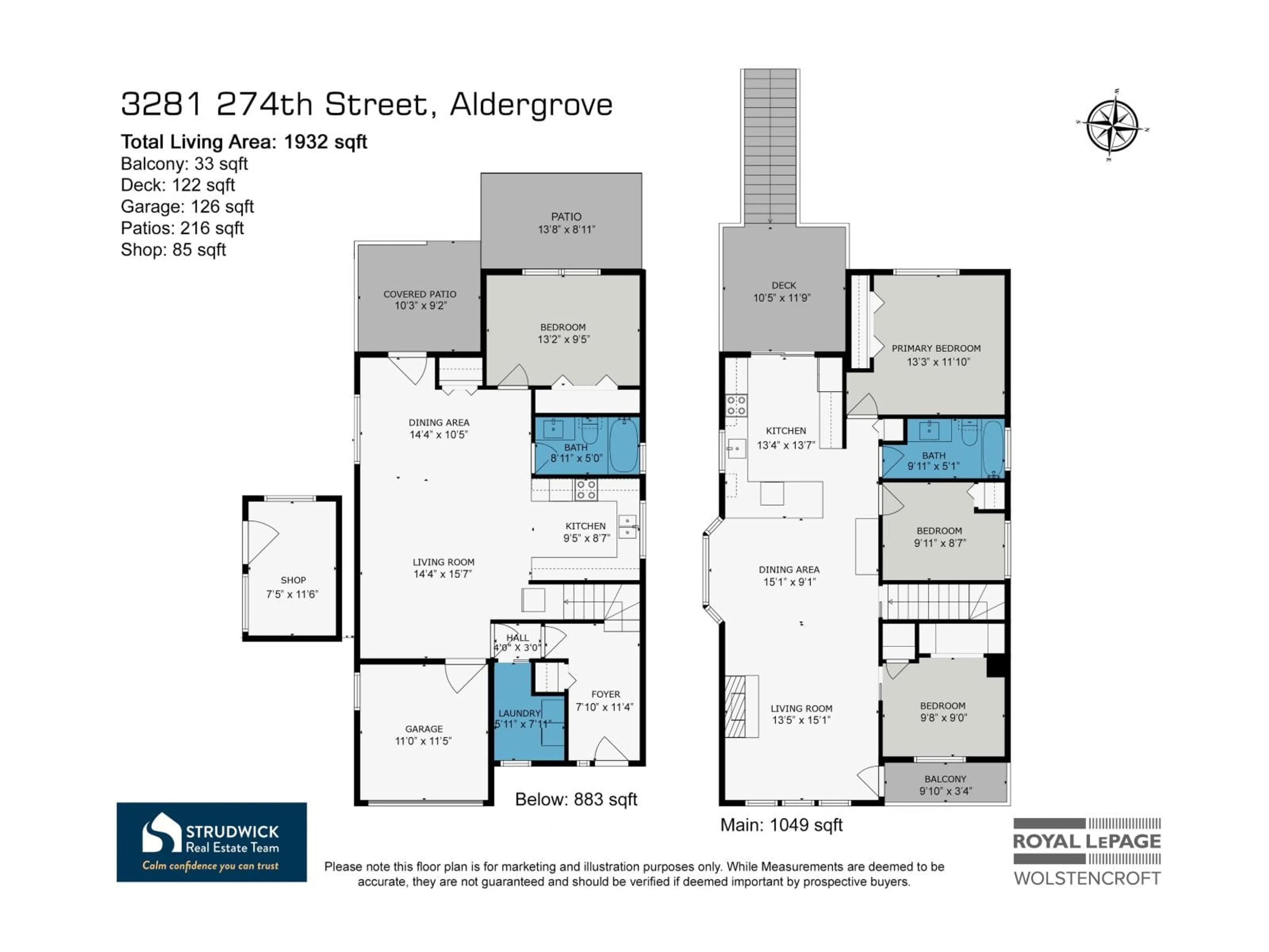 Floor plan for 3281 274, Langley British Columbia V4W3J1