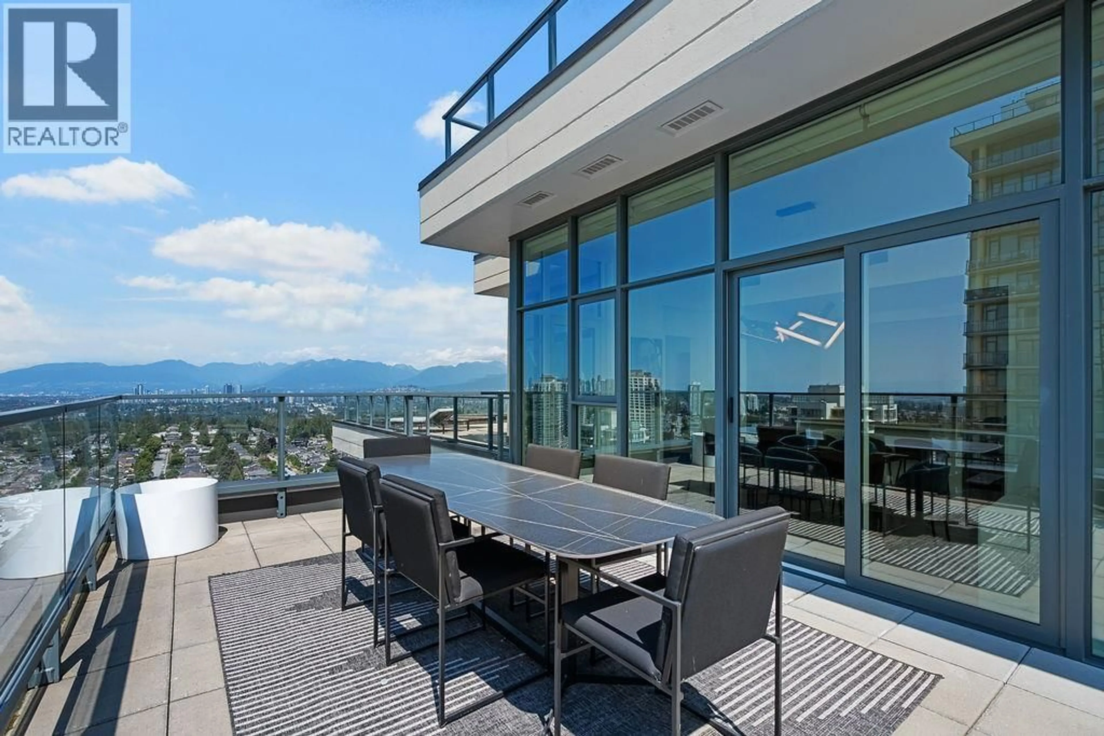 Patio, mountain view for PH 2901 - 7303 NOBLE LANE, Burnaby British Columbia V3N0H2
