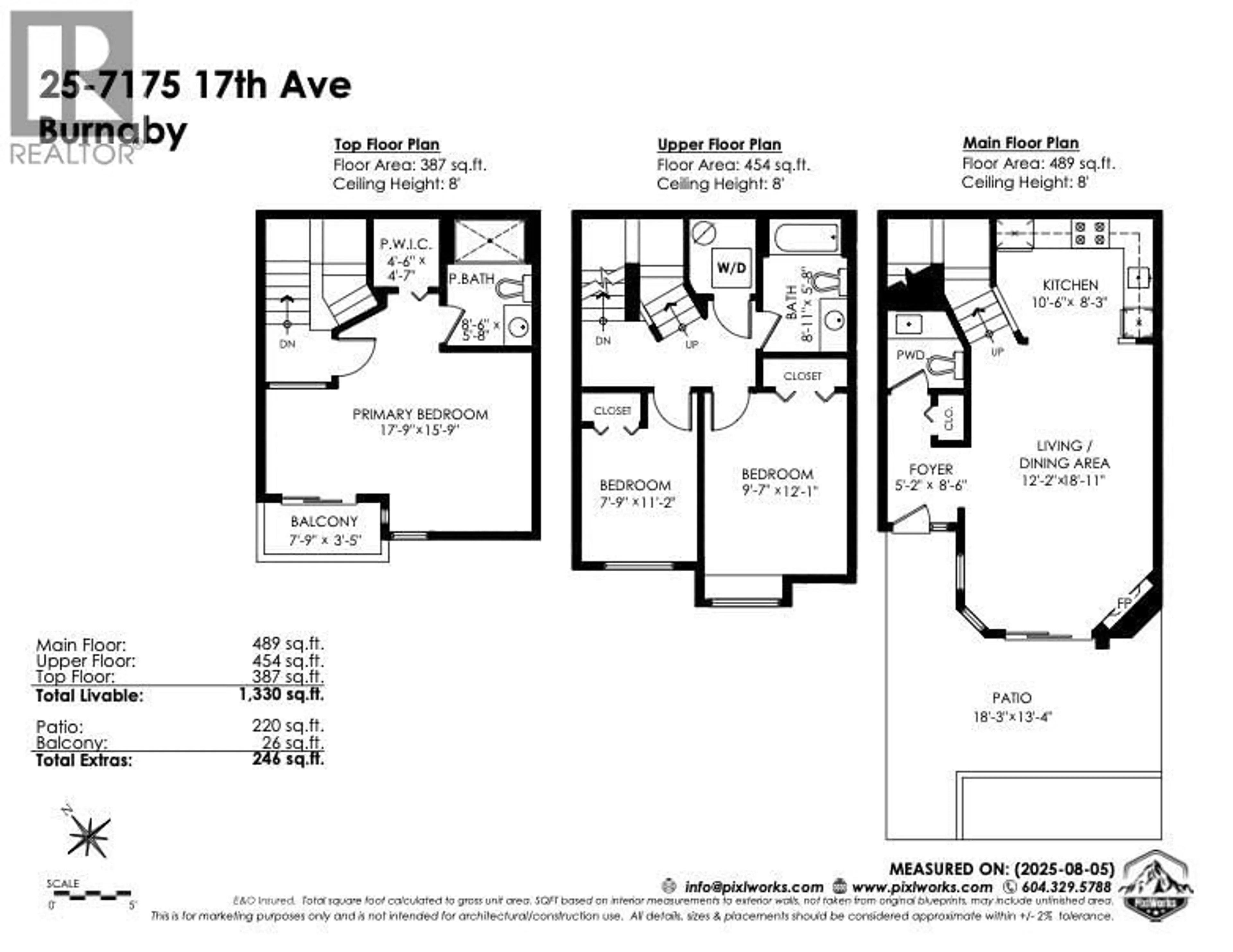 Floor plan for 25 - 7175 17TH AVENUE, Burnaby British Columbia V3N1K8