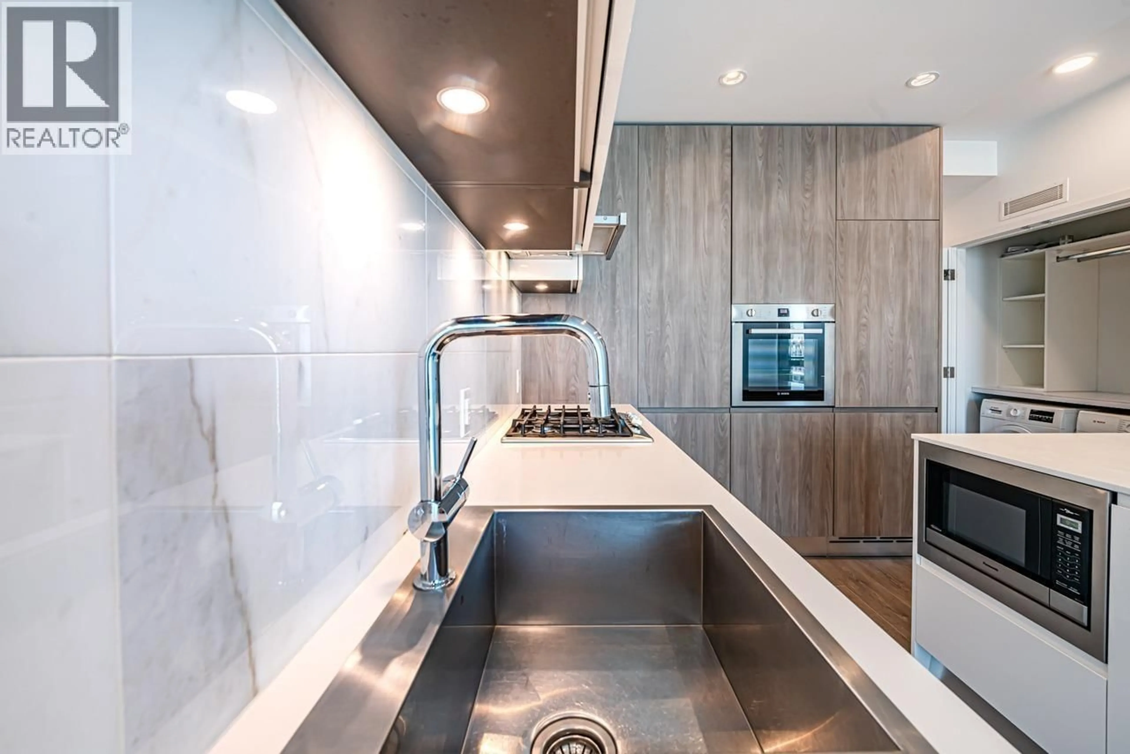 Contemporary kitchen, ceramic/tile floor for 1906 - 4650 BRENTWOOD BOULEVARD, Burnaby British Columbia V5C0M3