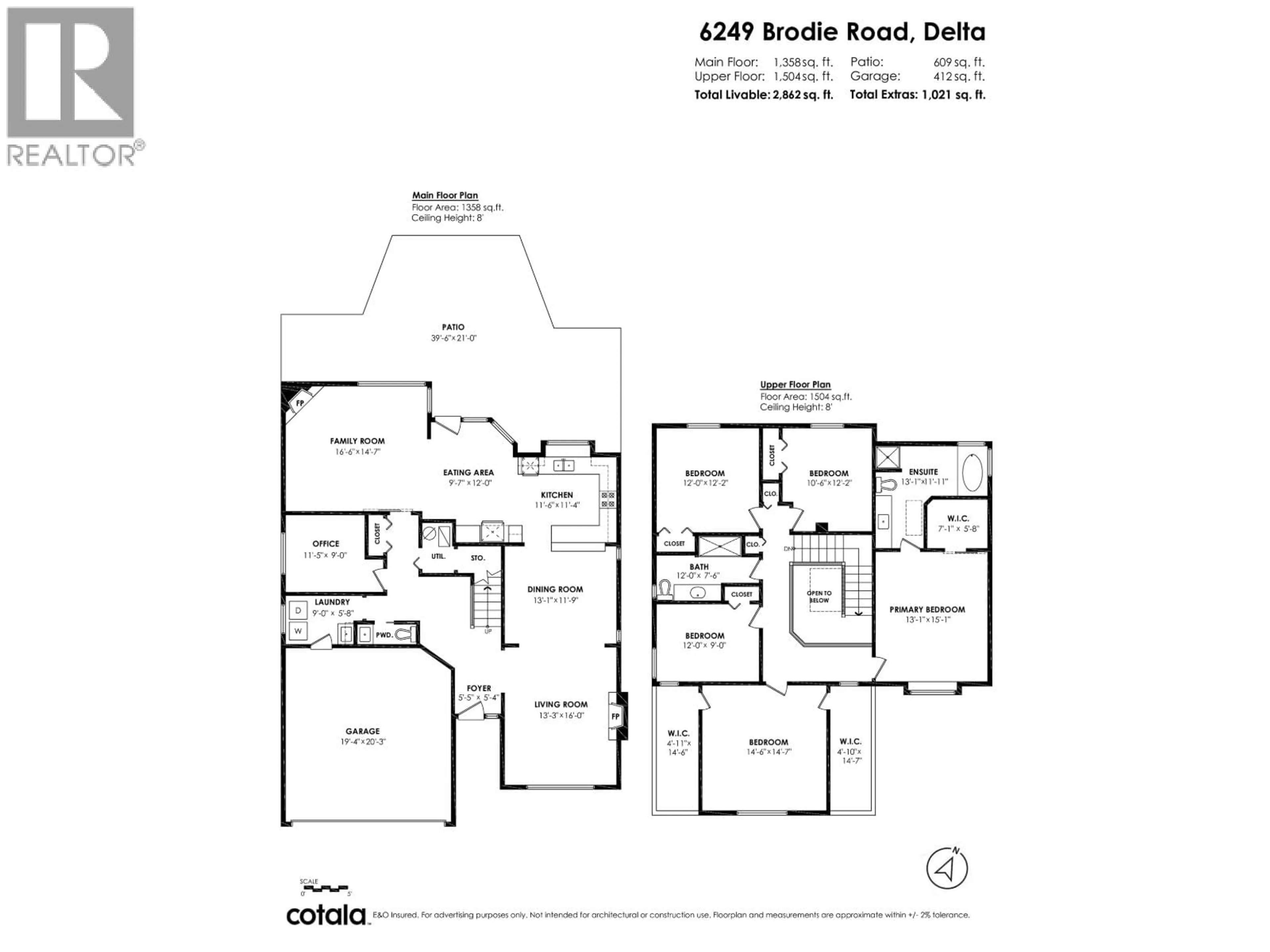 Floor plan for 6249 BRODIE ROAD, Delta British Columbia V4K2B8