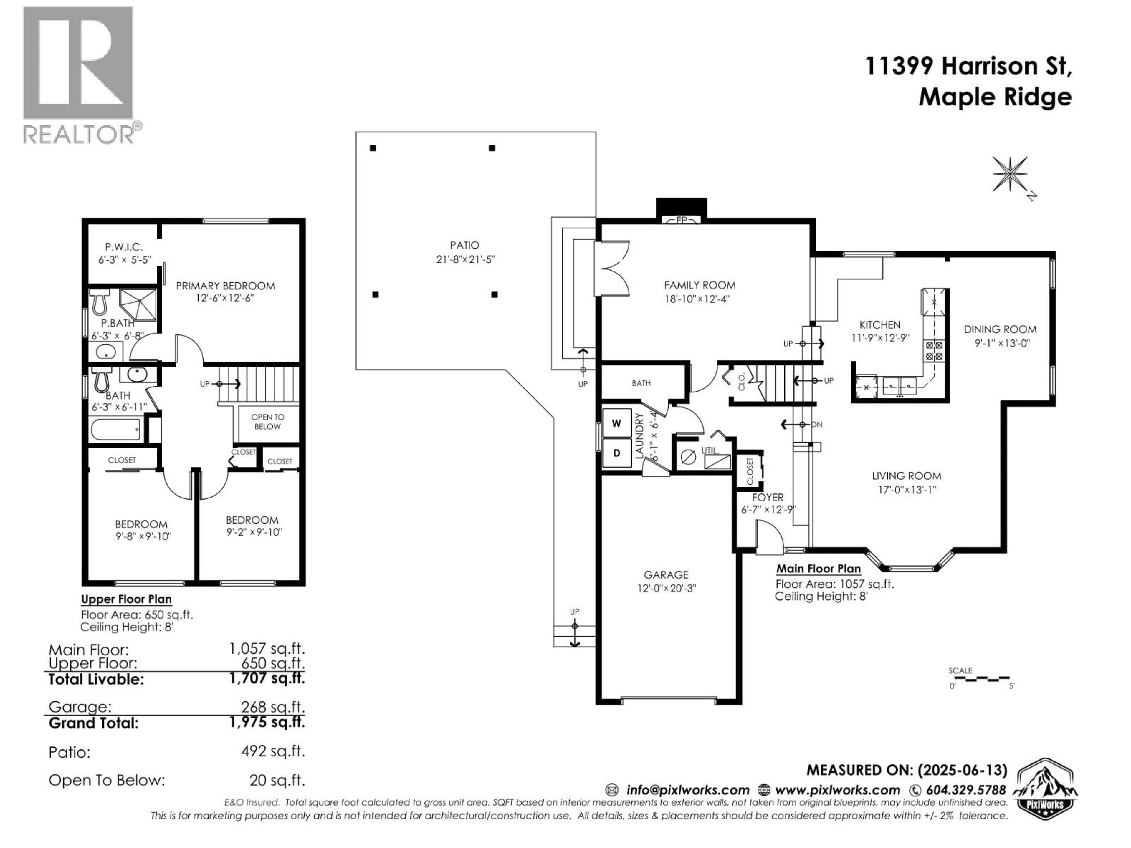Floor plan for 11399 HARRISON STREET, Maple Ridge British Columbia V2X9L2