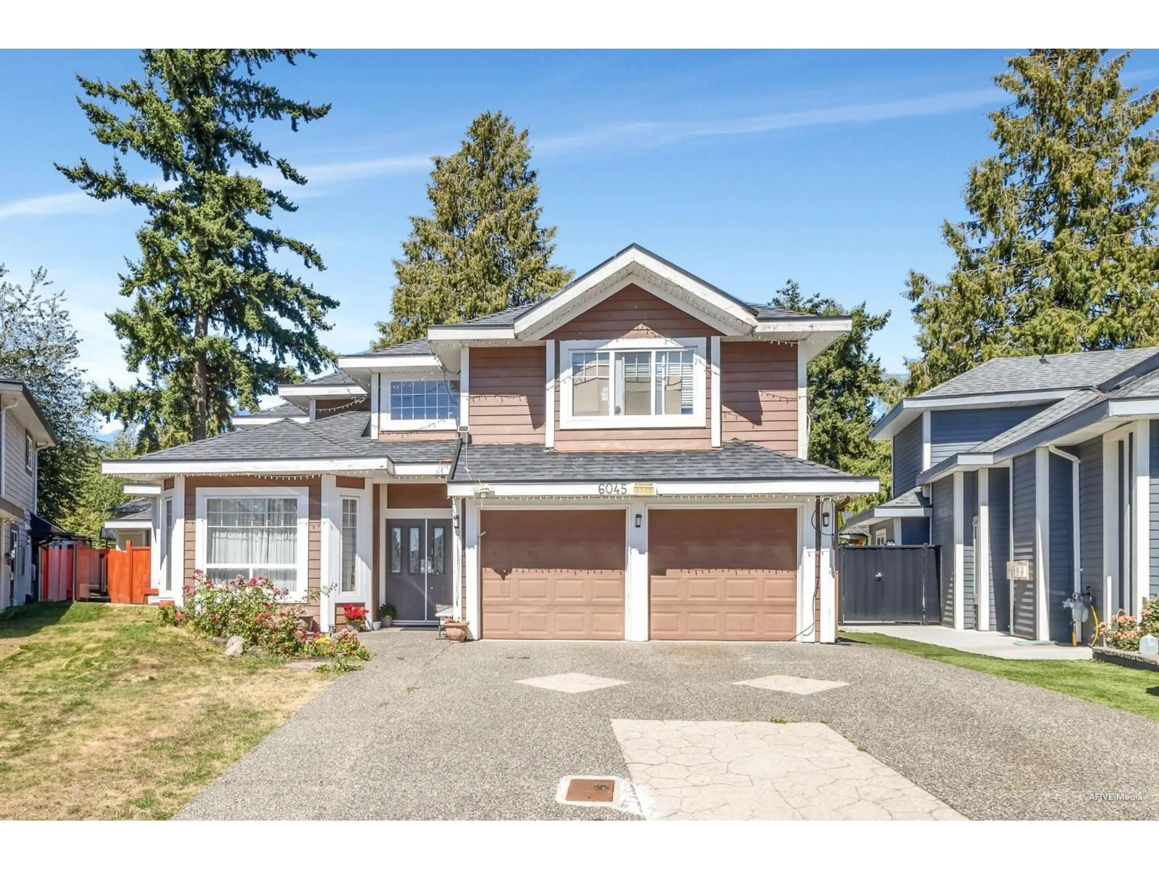 Home with vinyl exterior material, street for 6045 131, Surrey British Columbia V3X3N4