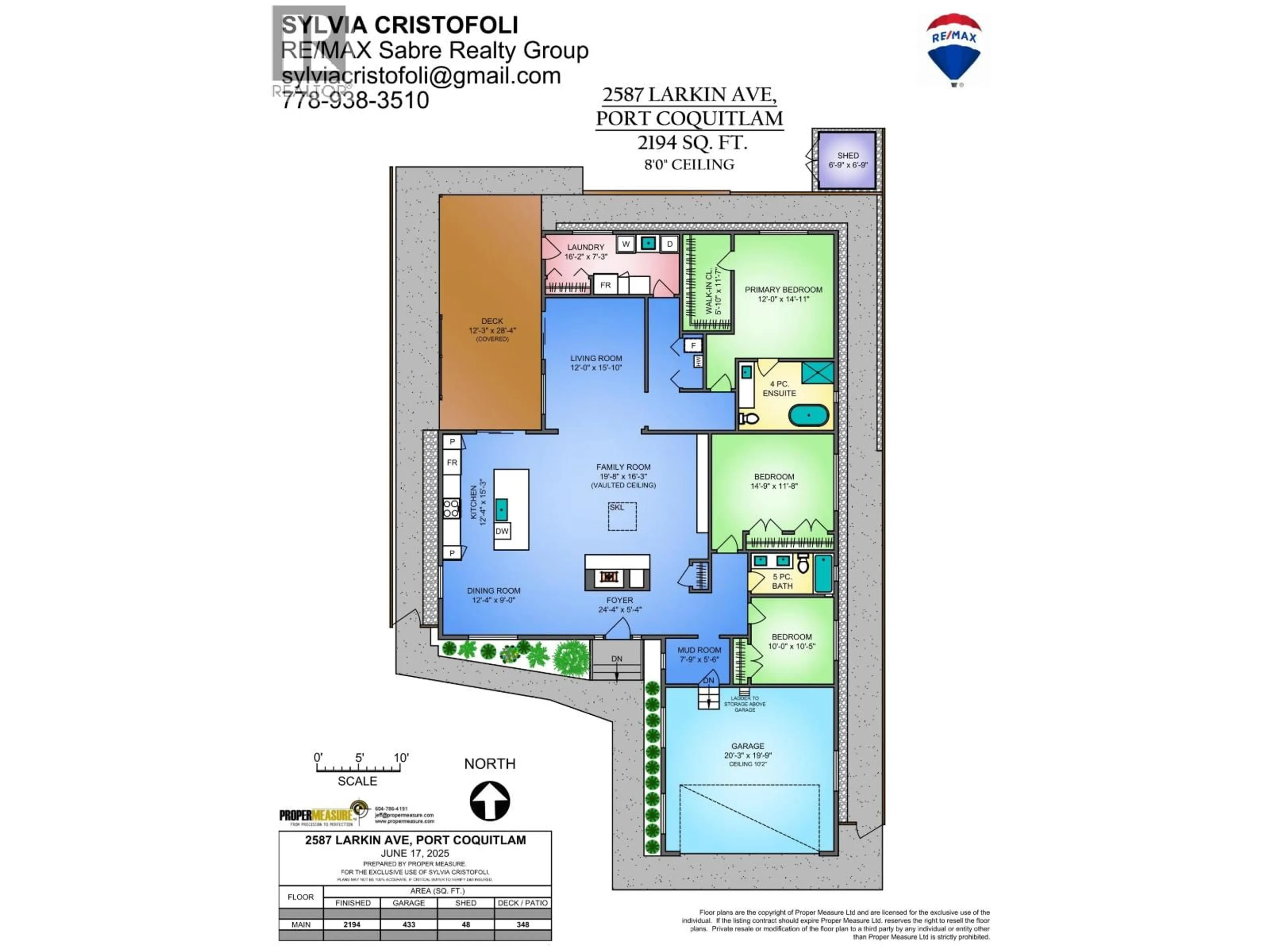 Floor plan for 2587 LARKIN AVENUE, Port Coquitlam British Columbia V3B2H8