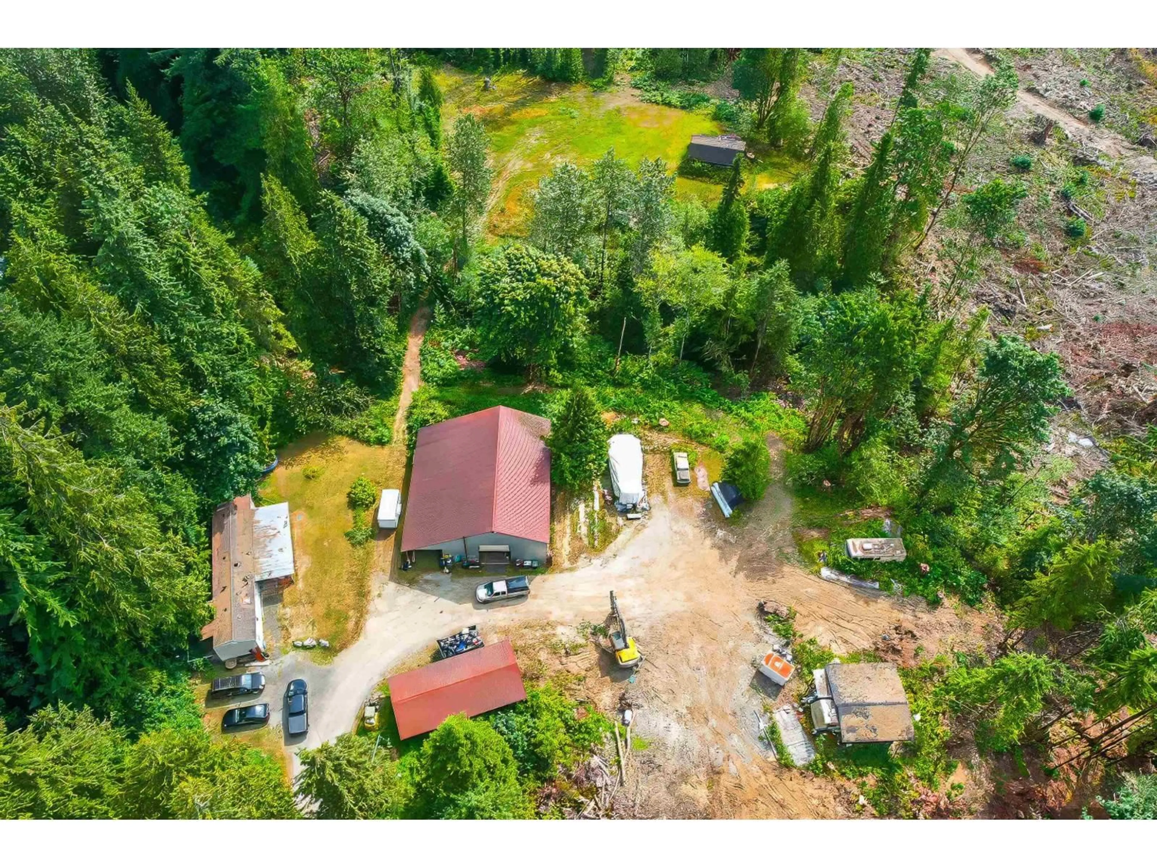 A pic from outside/outdoor area/front of a property/back of a property/a pic from drone, forest/trees view for 12856 DEGRAFF, Mission British Columbia V2V4J1