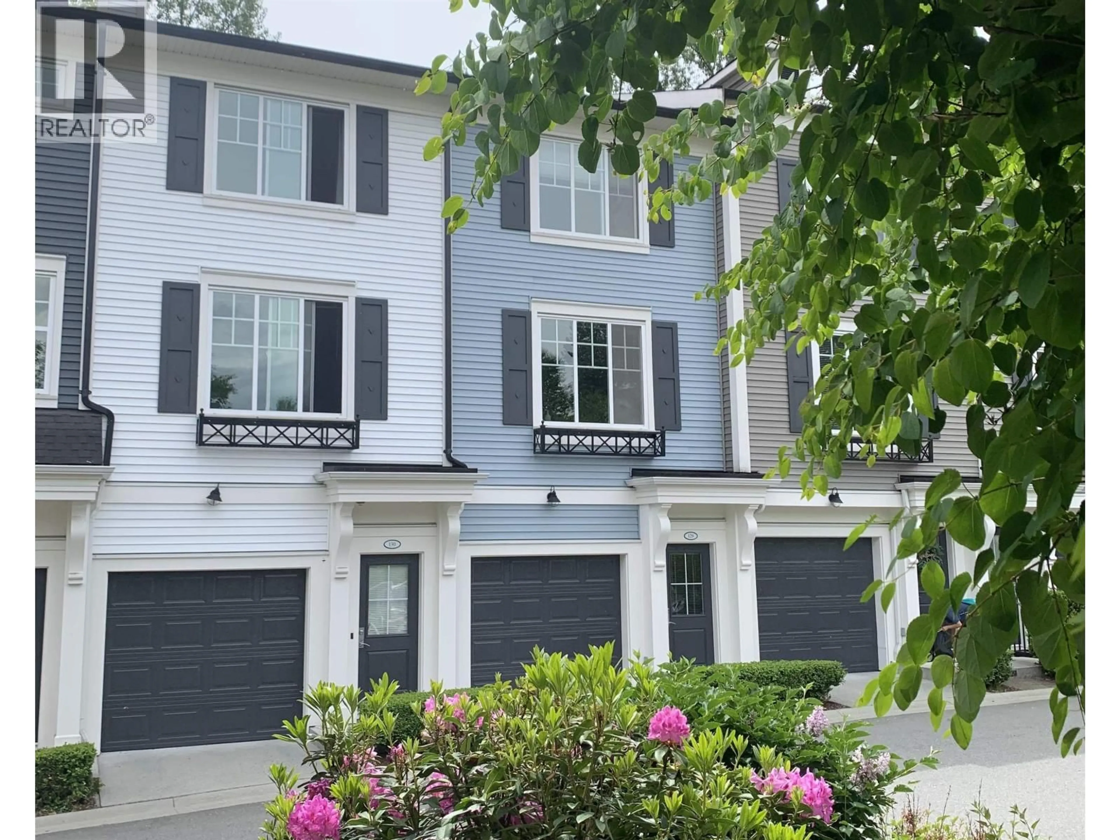 Home with vinyl exterior material, street for 129 - 3010 RIVERBEND DRIVE, Coquitlam British Columbia V3C0B8