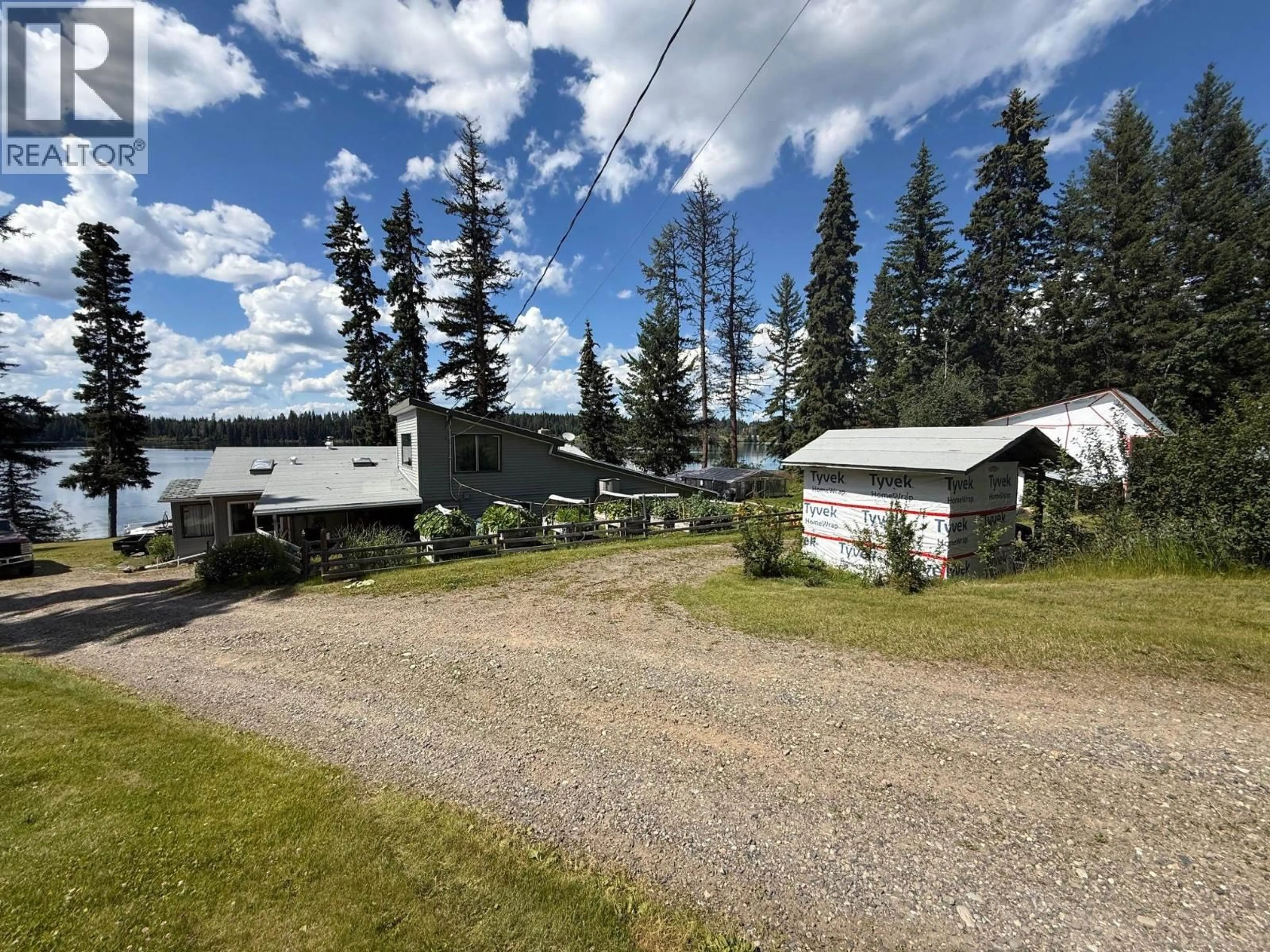 A pic from outside/outdoor area/front of a property/back of a property/a pic from drone, water/lake/river/ocean view for 6231 LYNES CREEK ROAD, Williams Lake British Columbia V2G4M8