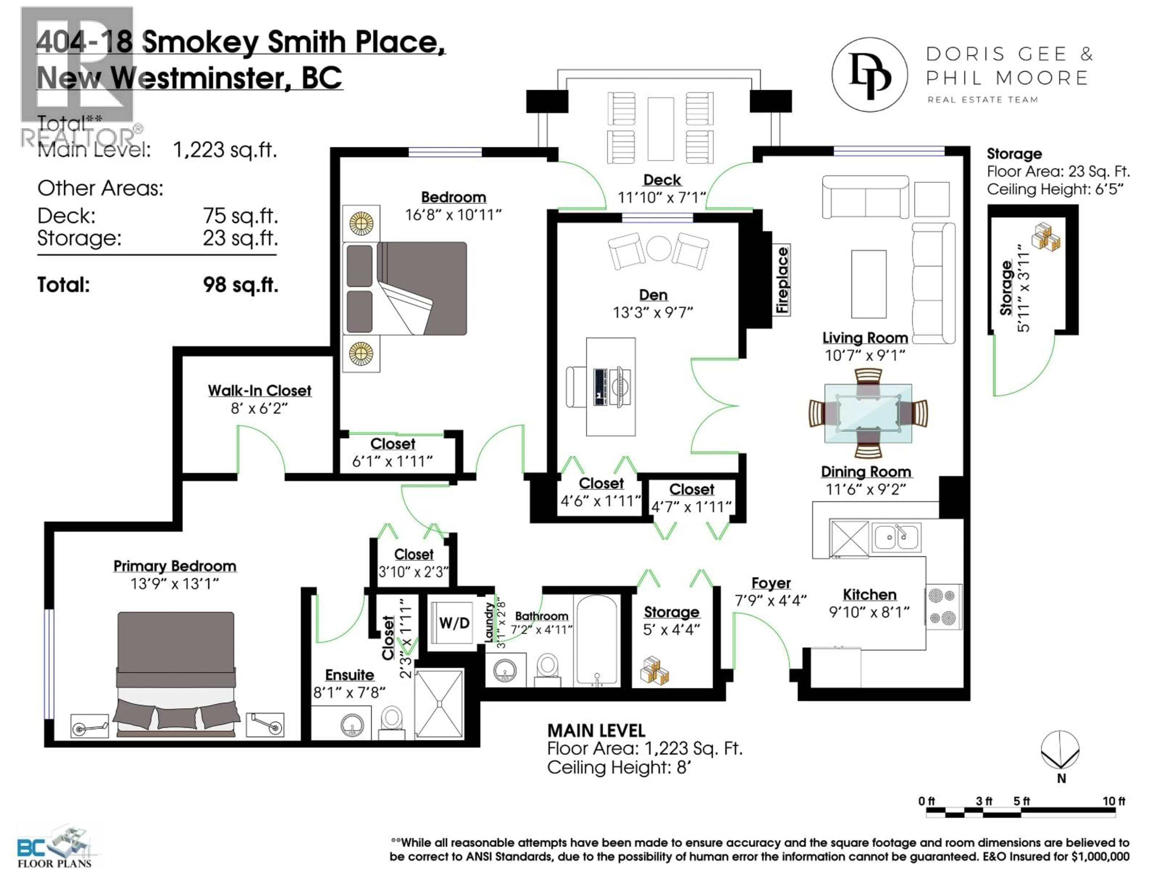 Floor plan for 404 - 18 SMOKEY SMITH PLACE, New Westminster British Columbia V3L5V3