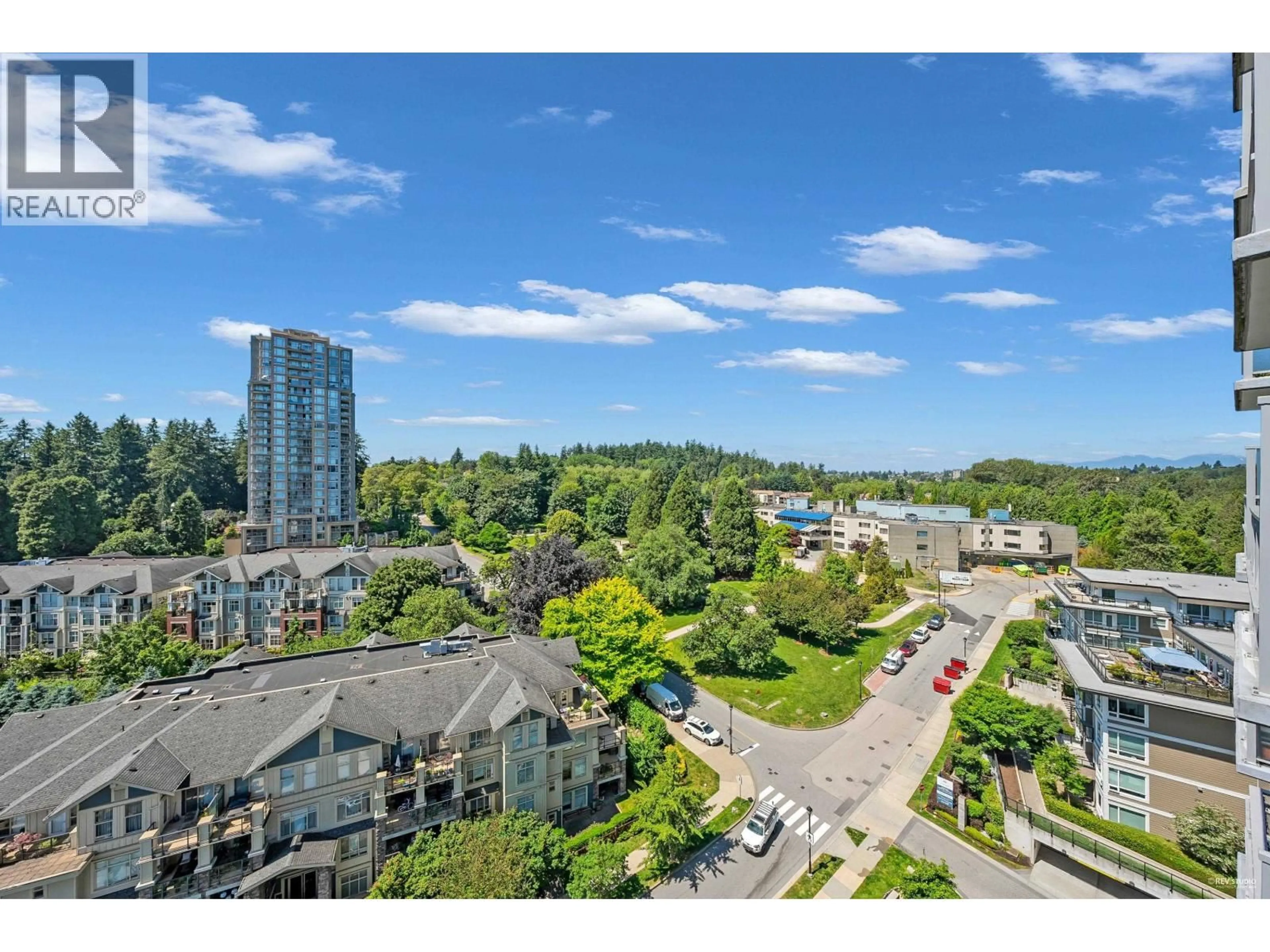 A pic from outside/outdoor area/front of a property/back of a property/a pic from drone, city buildings view from balcony for 1506 - 271 FRANCIS WAY, New Westminster British Columbia V3L0H2