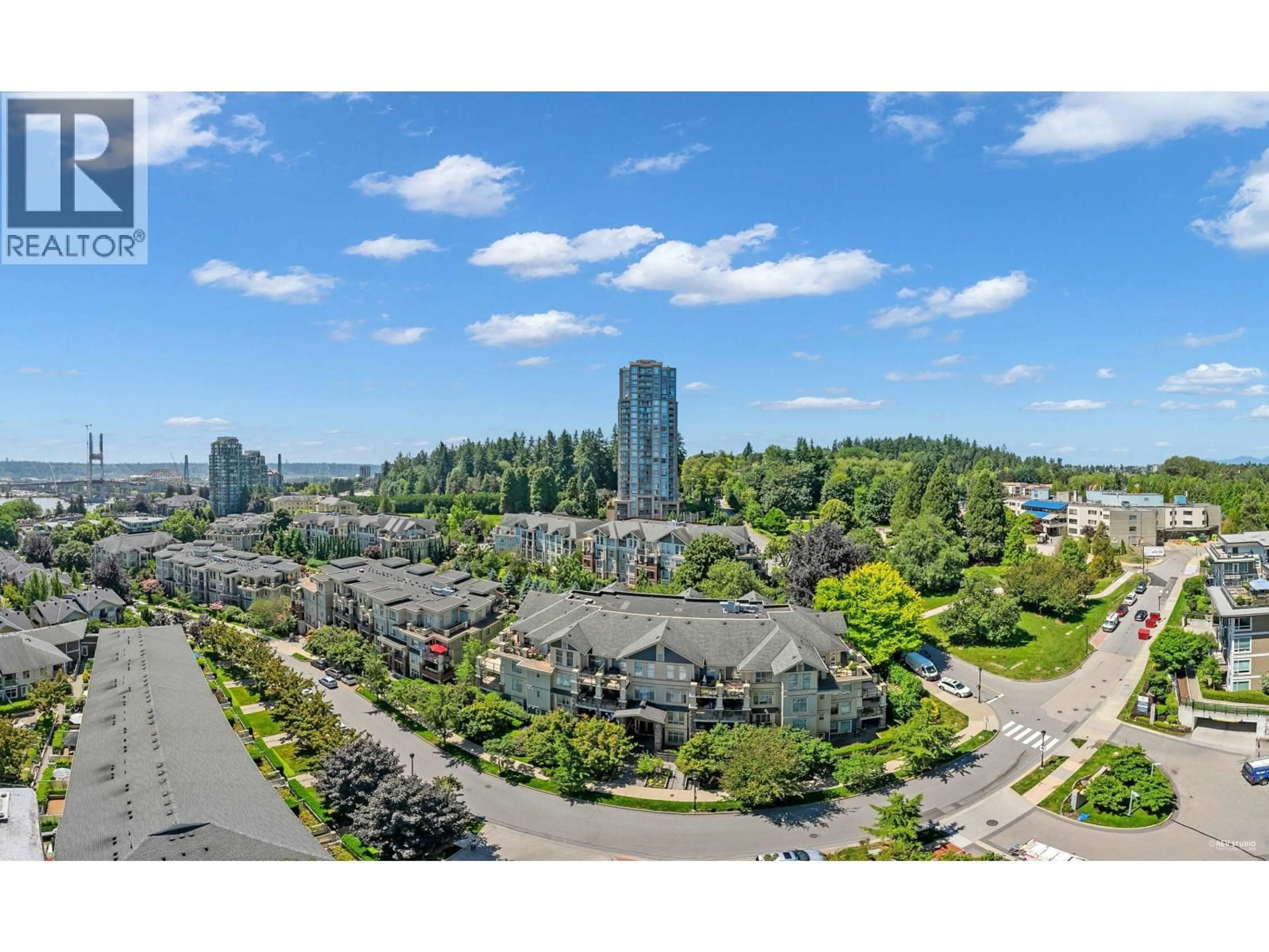 A pic from outside/outdoor area/front of a property/back of a property/a pic from drone, unknown for 1506 - 271 FRANCIS WAY, New Westminster British Columbia V3L0H2