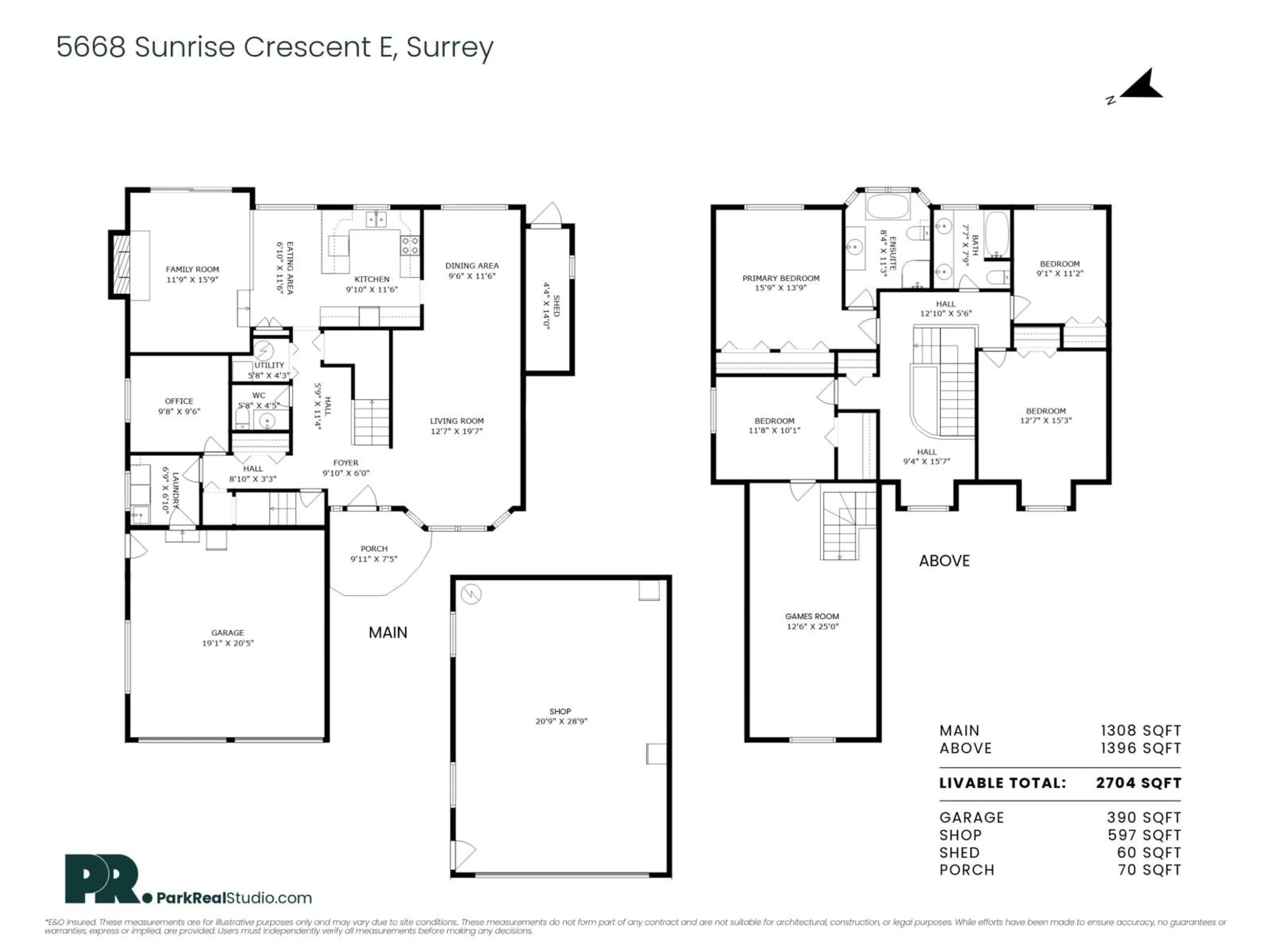 Floor plan for 5668 SUNRISE EAST, Surrey British Columbia V3S7M5