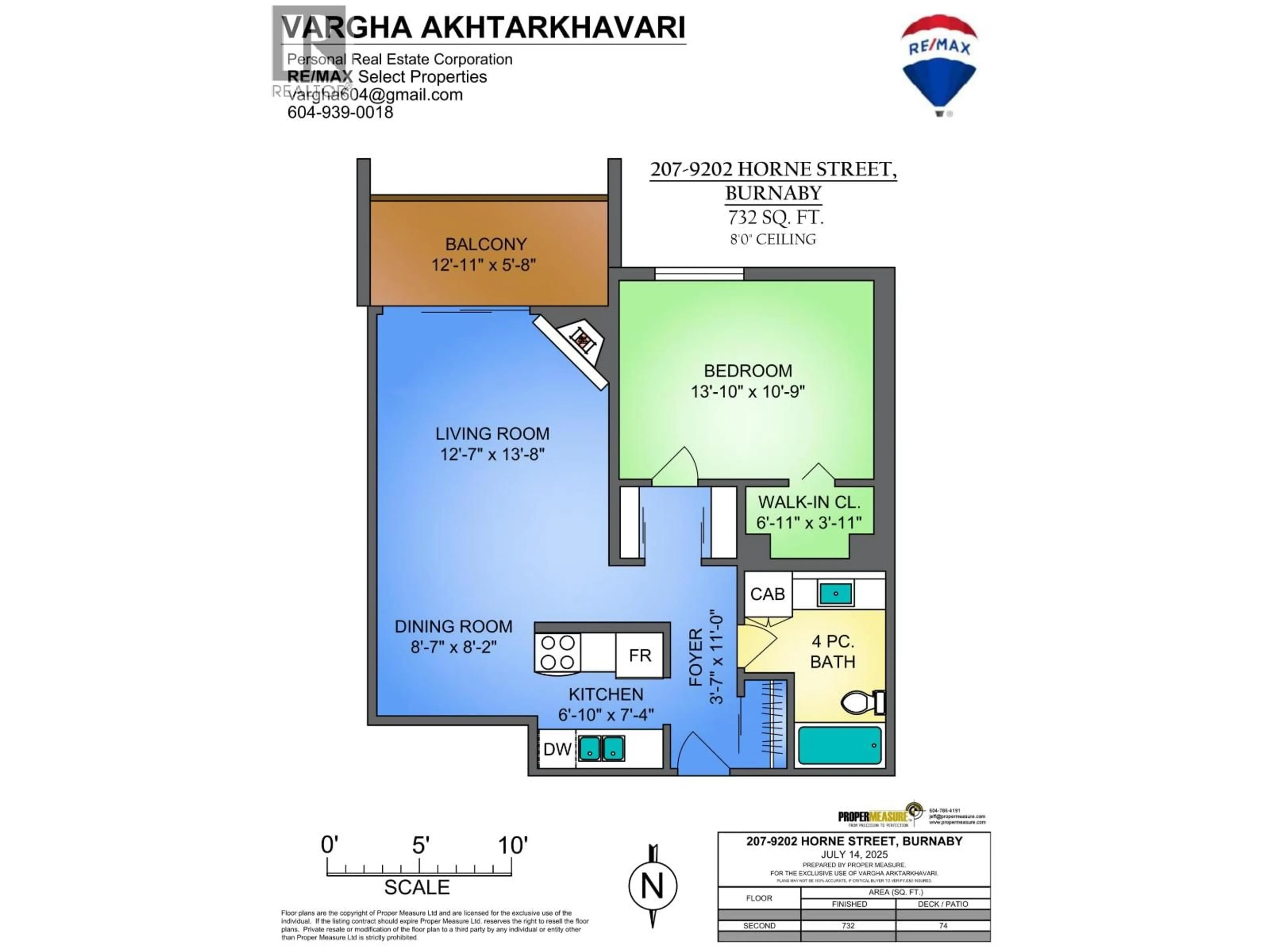 Floor plan for 207 - 9202 HORNE STREET, Burnaby British Columbia V3N4K2