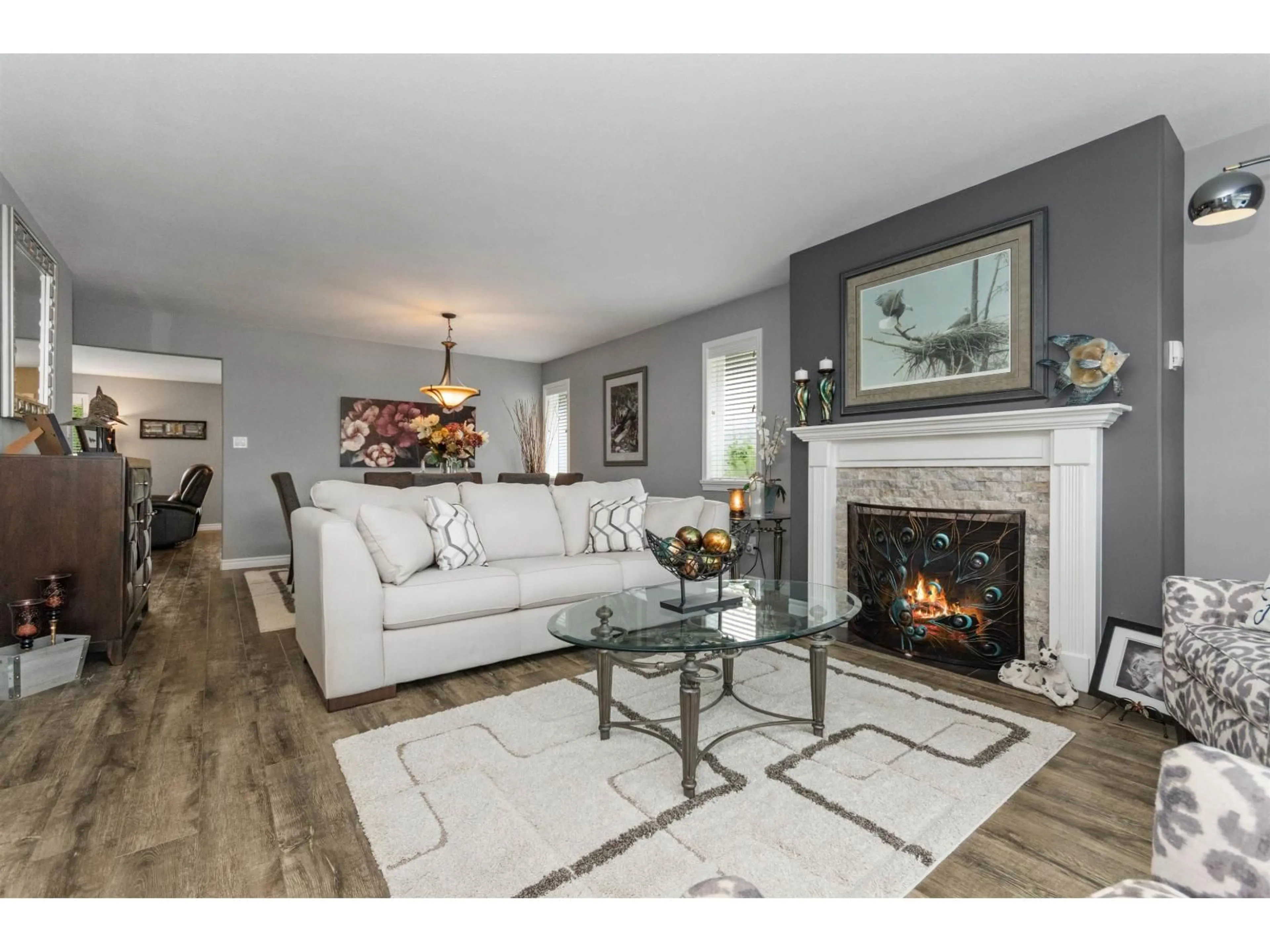 Living room with furniture, wood/laminate floor for 5 - 7291 MORROW ROAD, Agassiz British Columbia V0M1A2