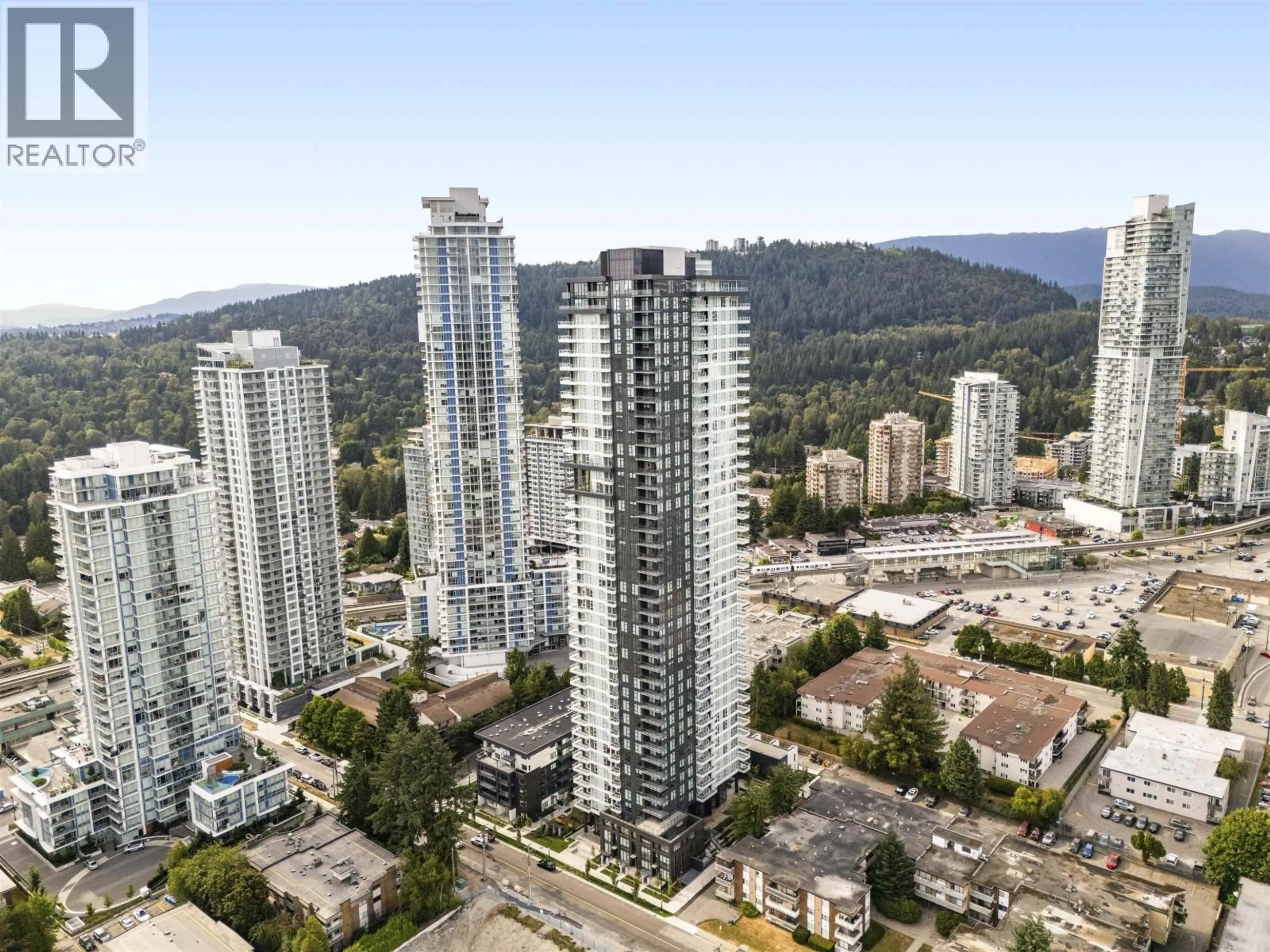 A pic from outside/outdoor area/front of a property/back of a property/a pic from drone, city buildings view from balcony for 2104 - 537 COTTONWOOD AVENUE, Coquitlam British Columbia V3J0S4