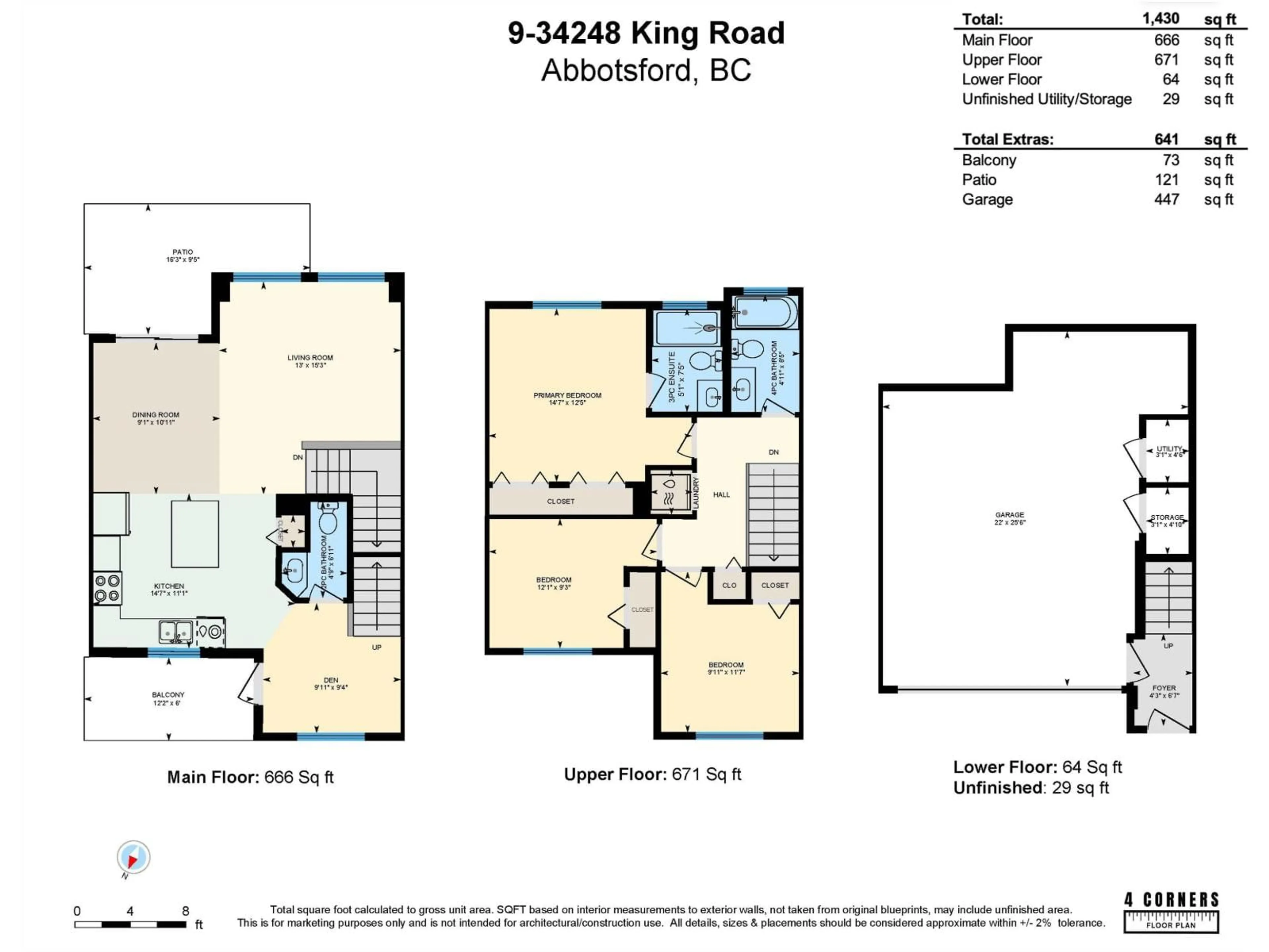 Floor plan for 9 - 34248 KING, Abbotsford British Columbia V2S0B1
